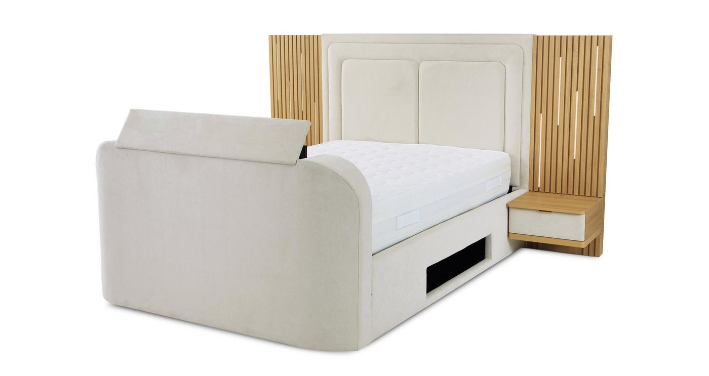 Super King Size Ottoman TV Bedframe view 8