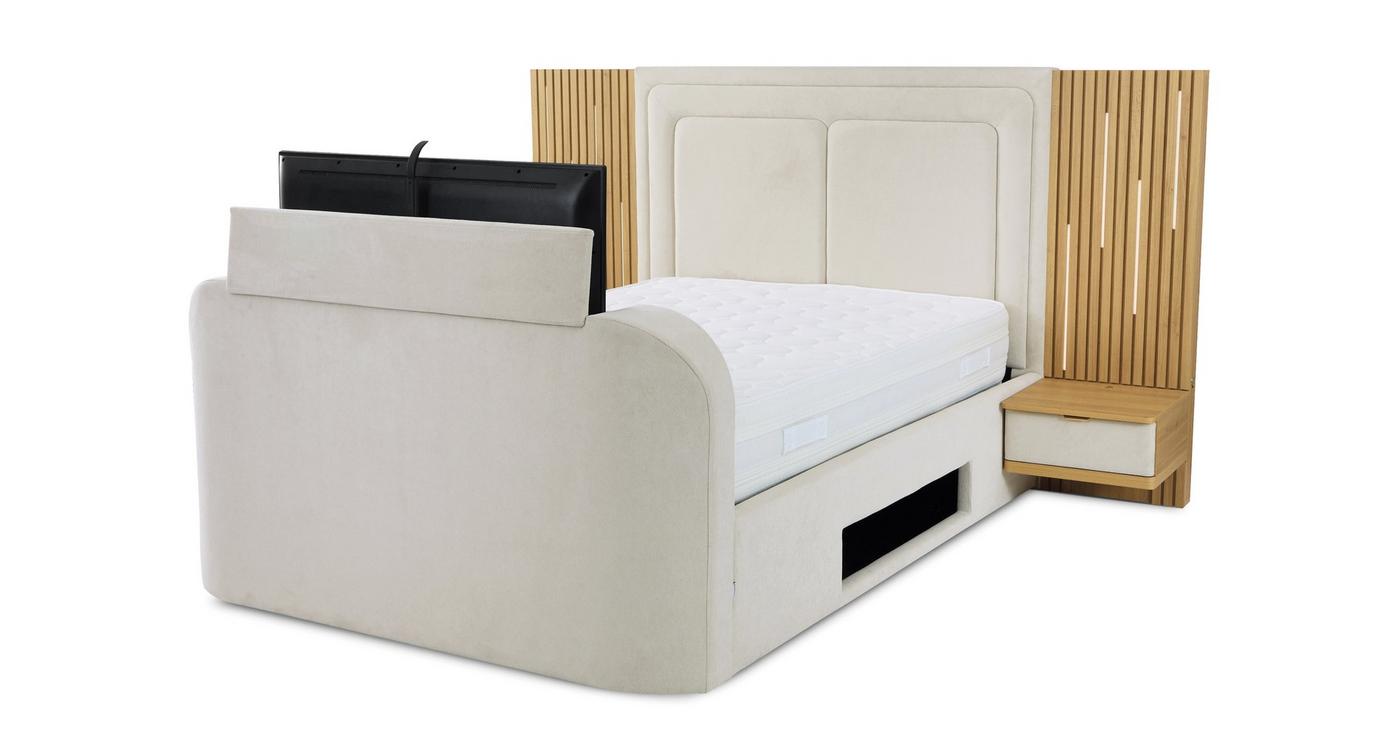 Super King Size Ottoman TV Bedframe view 9
