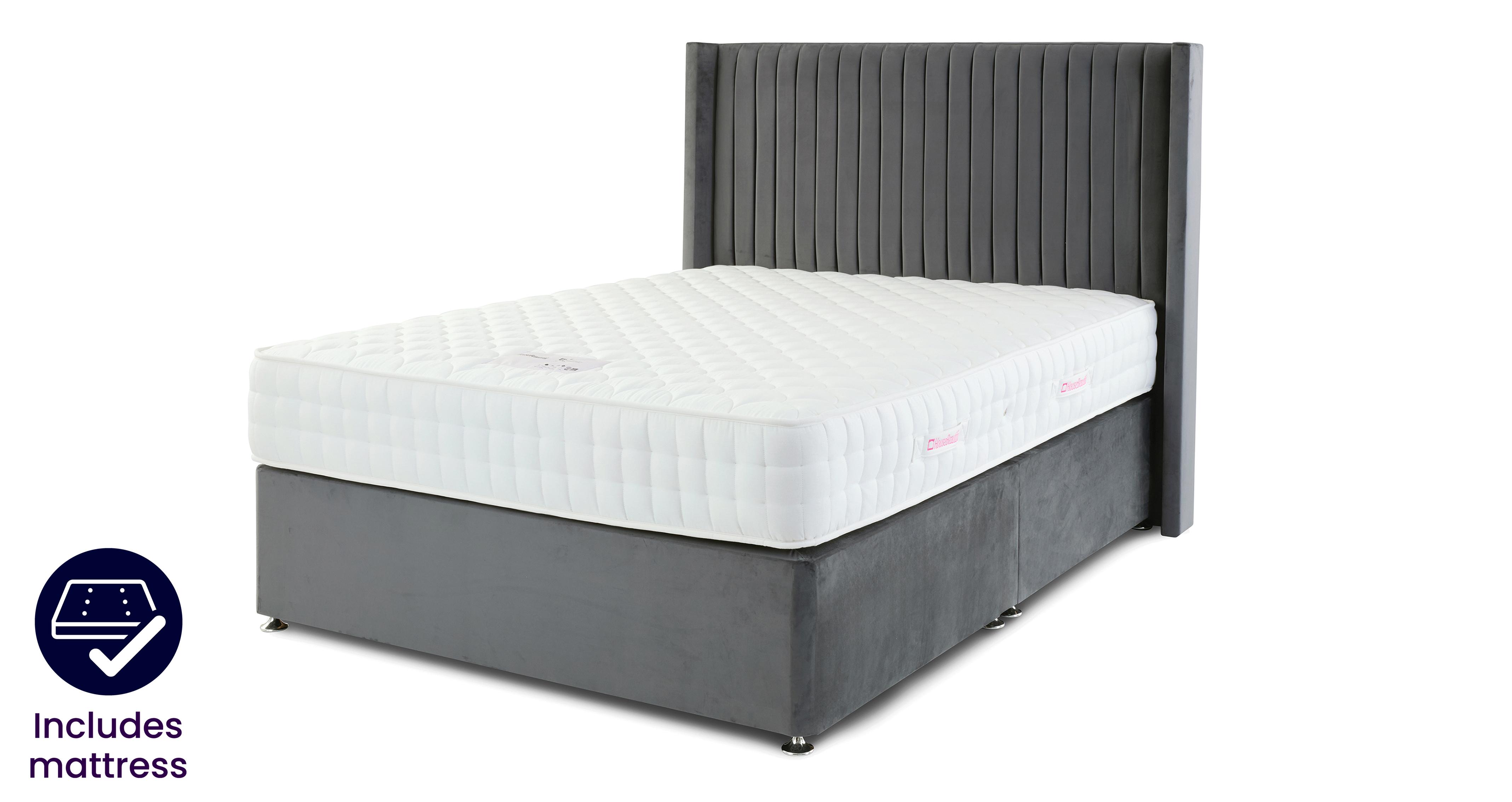 Double No Drawer Bedframe & Edith Mattress