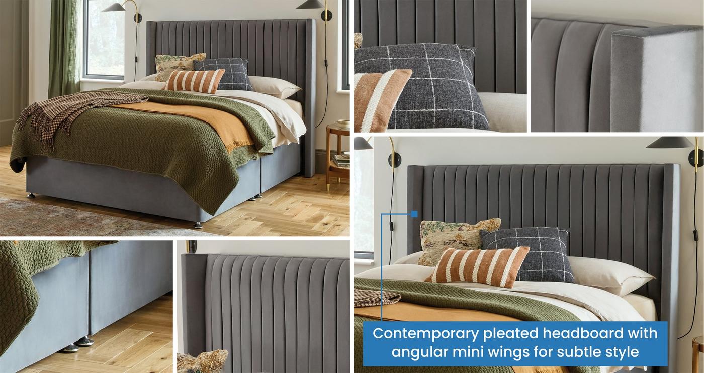 Double No Drawer Bedframe & Edith Mattress view 2