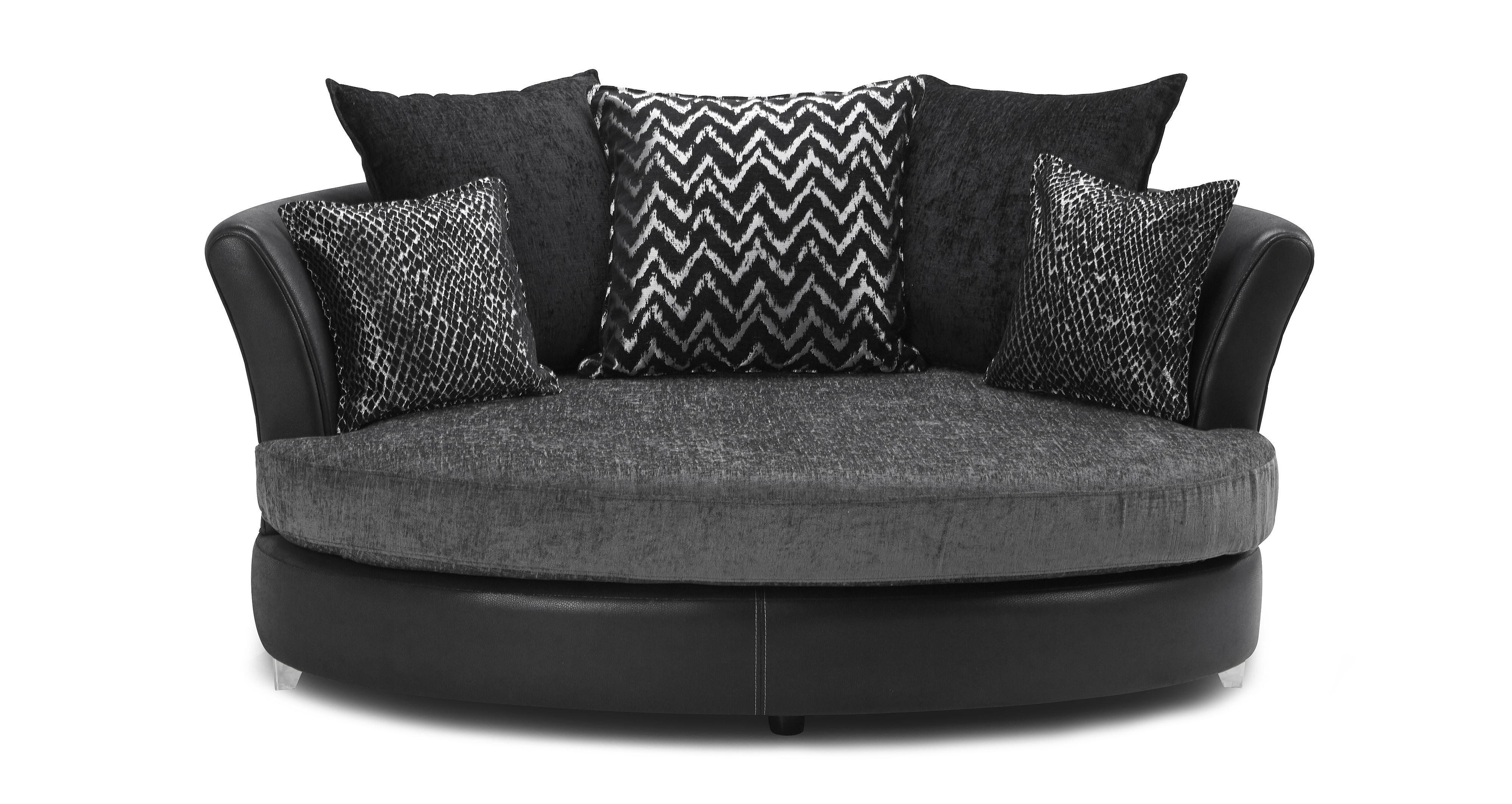 Charcoal grey outlet cuddle chair