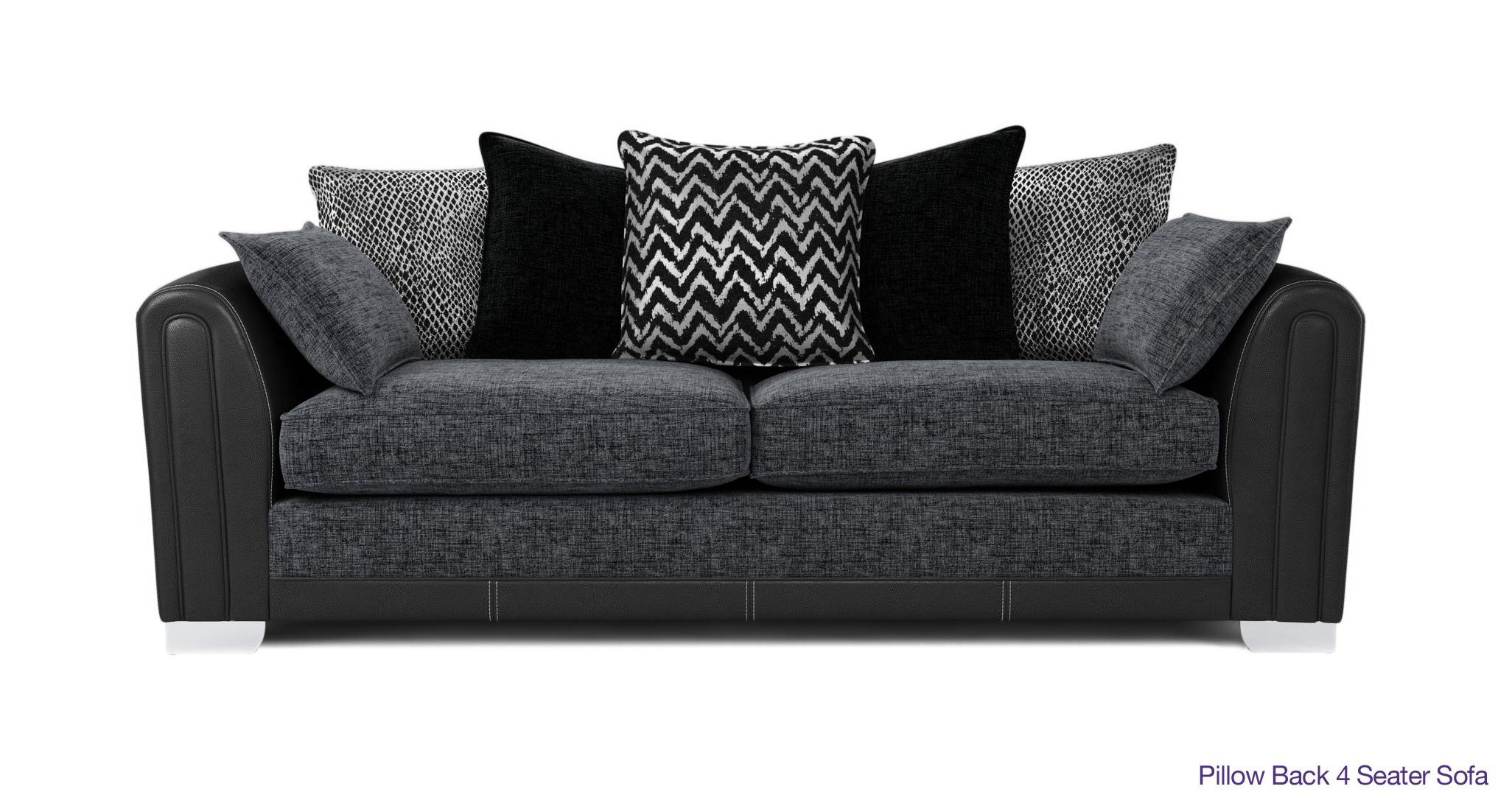 Ollie Pillow Back 4 Seater Sofa DFS