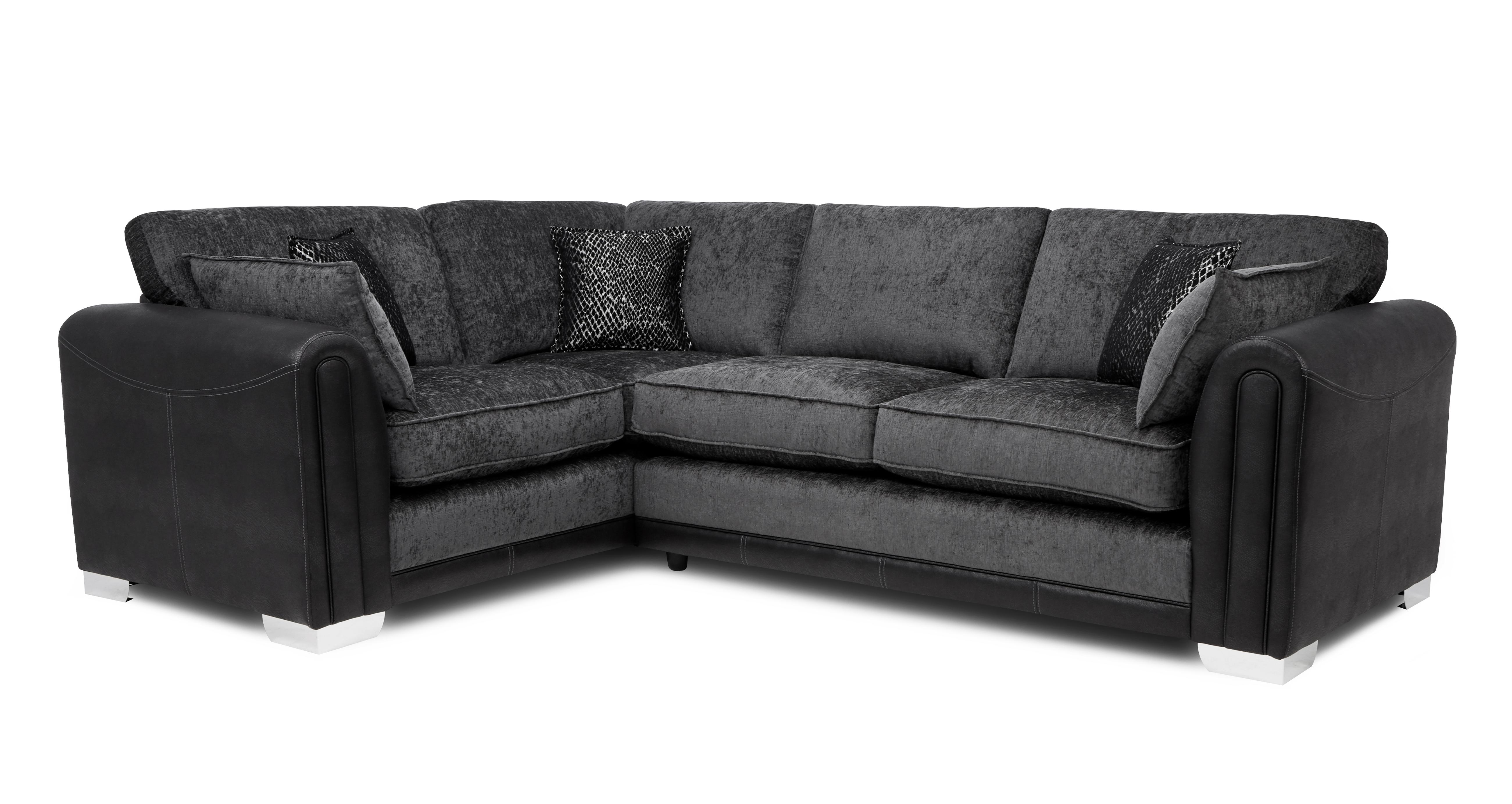 Dfs corner on sale sofa brown