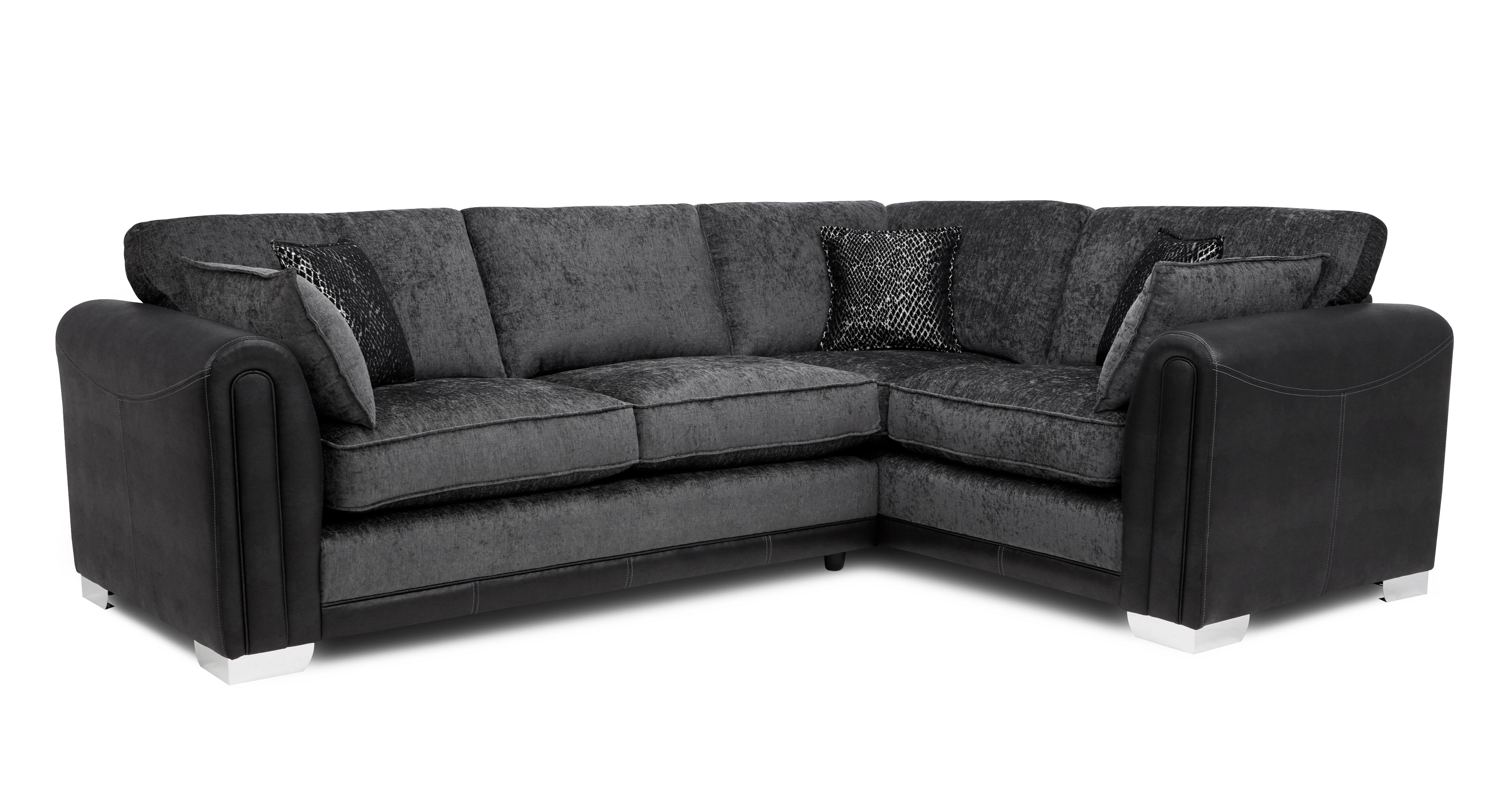 Ollie Formal Back Left Hand Facing Deluxe Corner Sofa Bed DFS