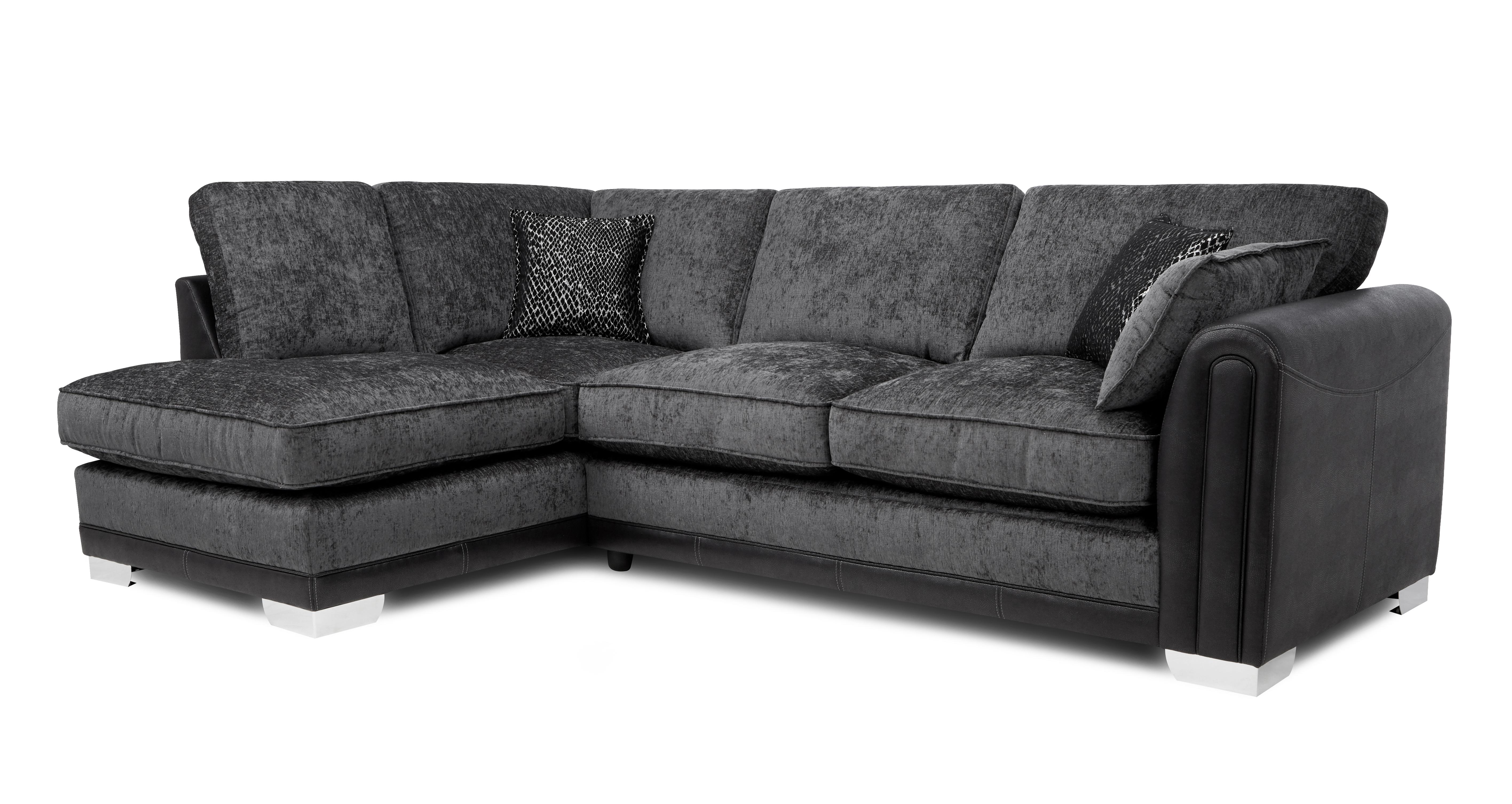 Dfs grey and 2024 black sofa