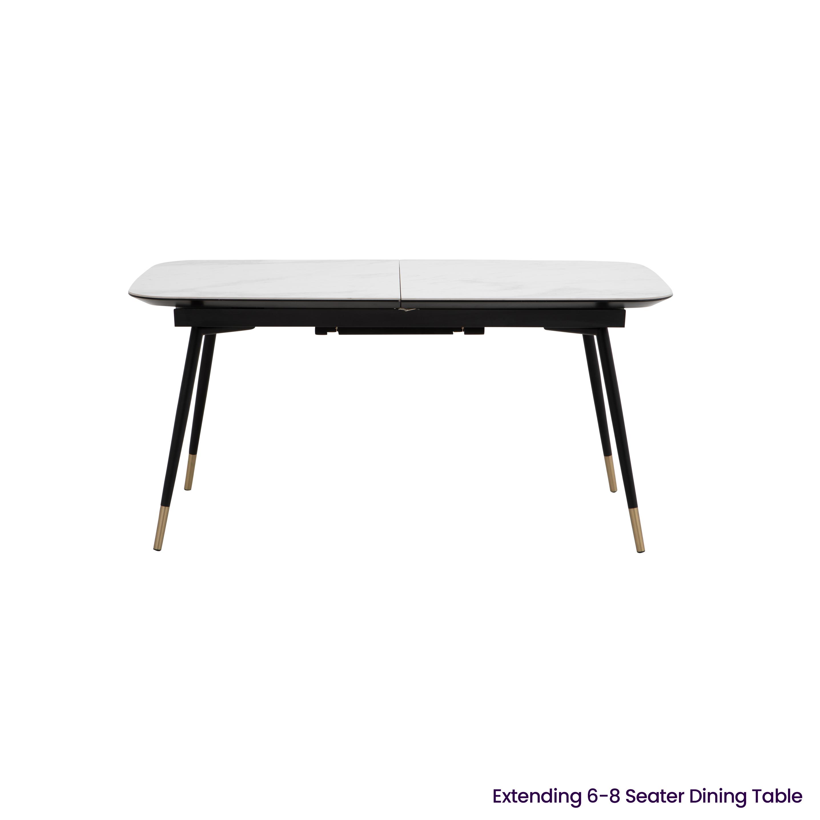 Dwell treble deals extending dining table