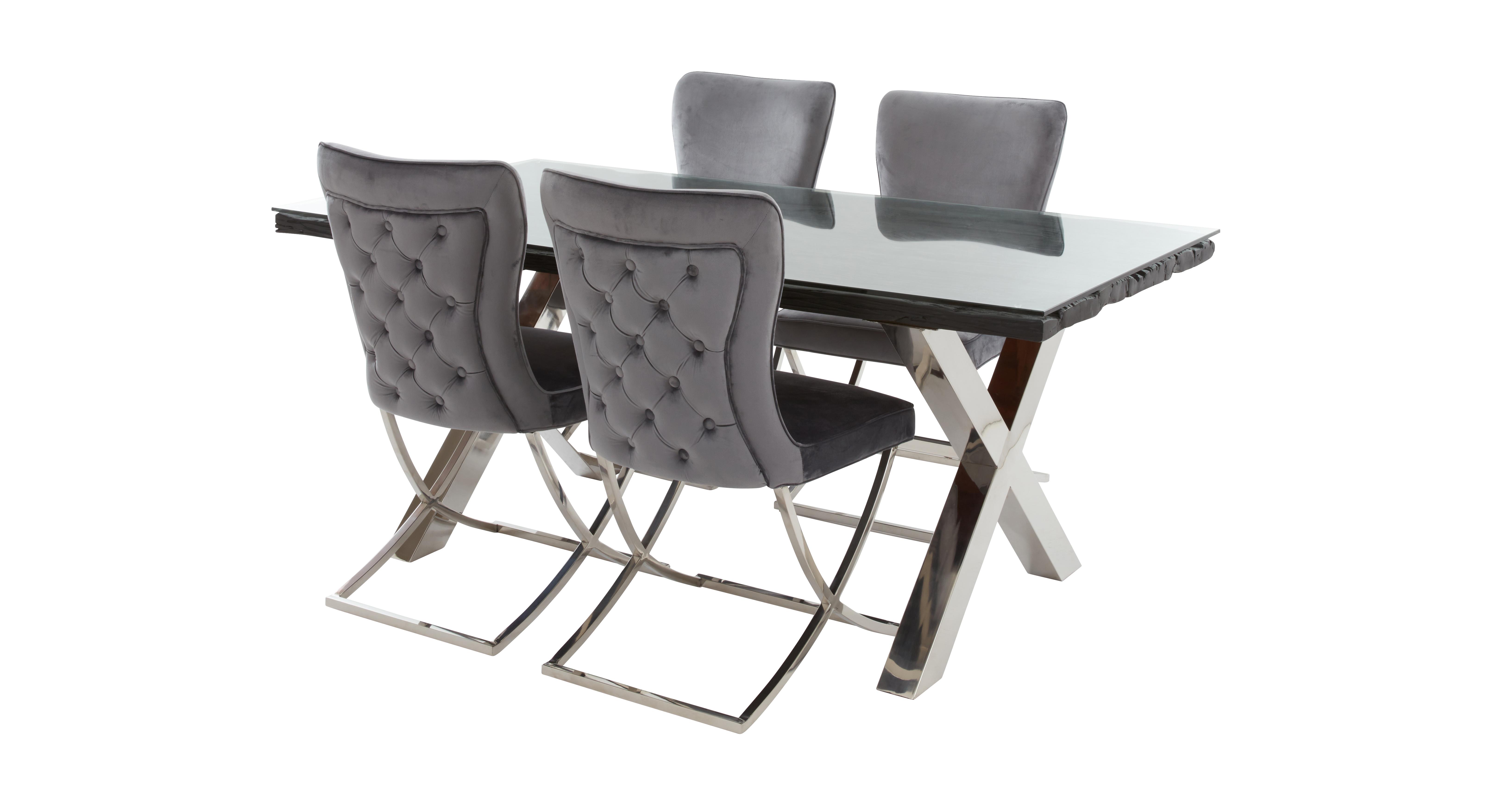 Dfs dining table and deals 4 chairs