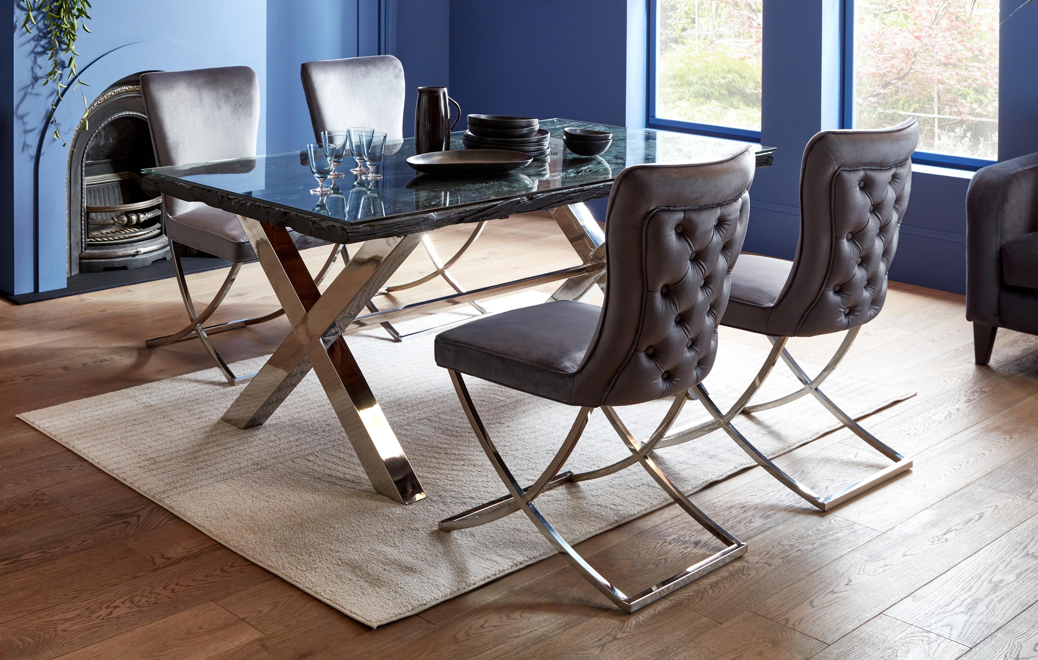 Dfs dining table and deals 4 chairs