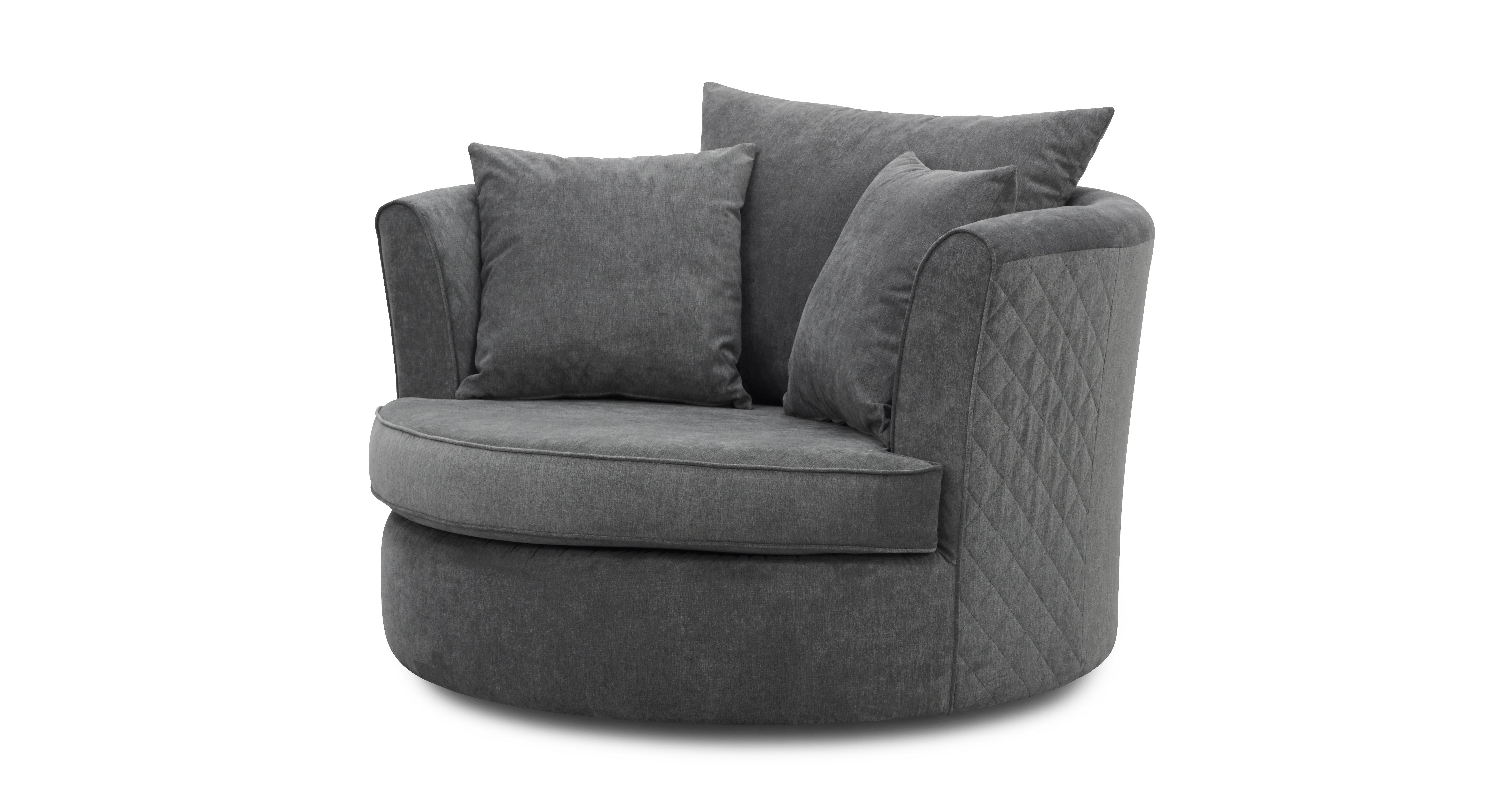 Swivel best sale love chair