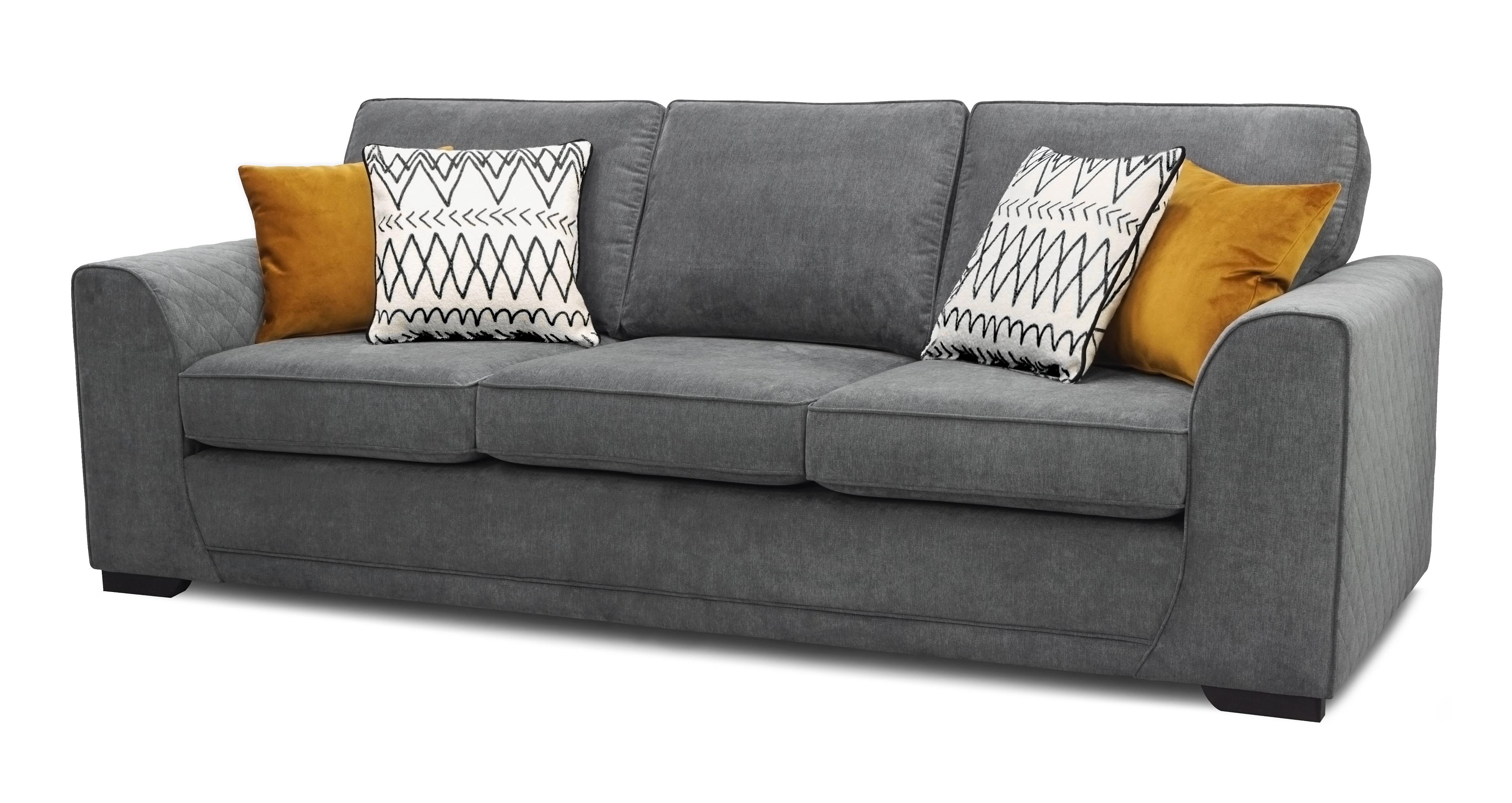 Dfs black and on sale grey sofa