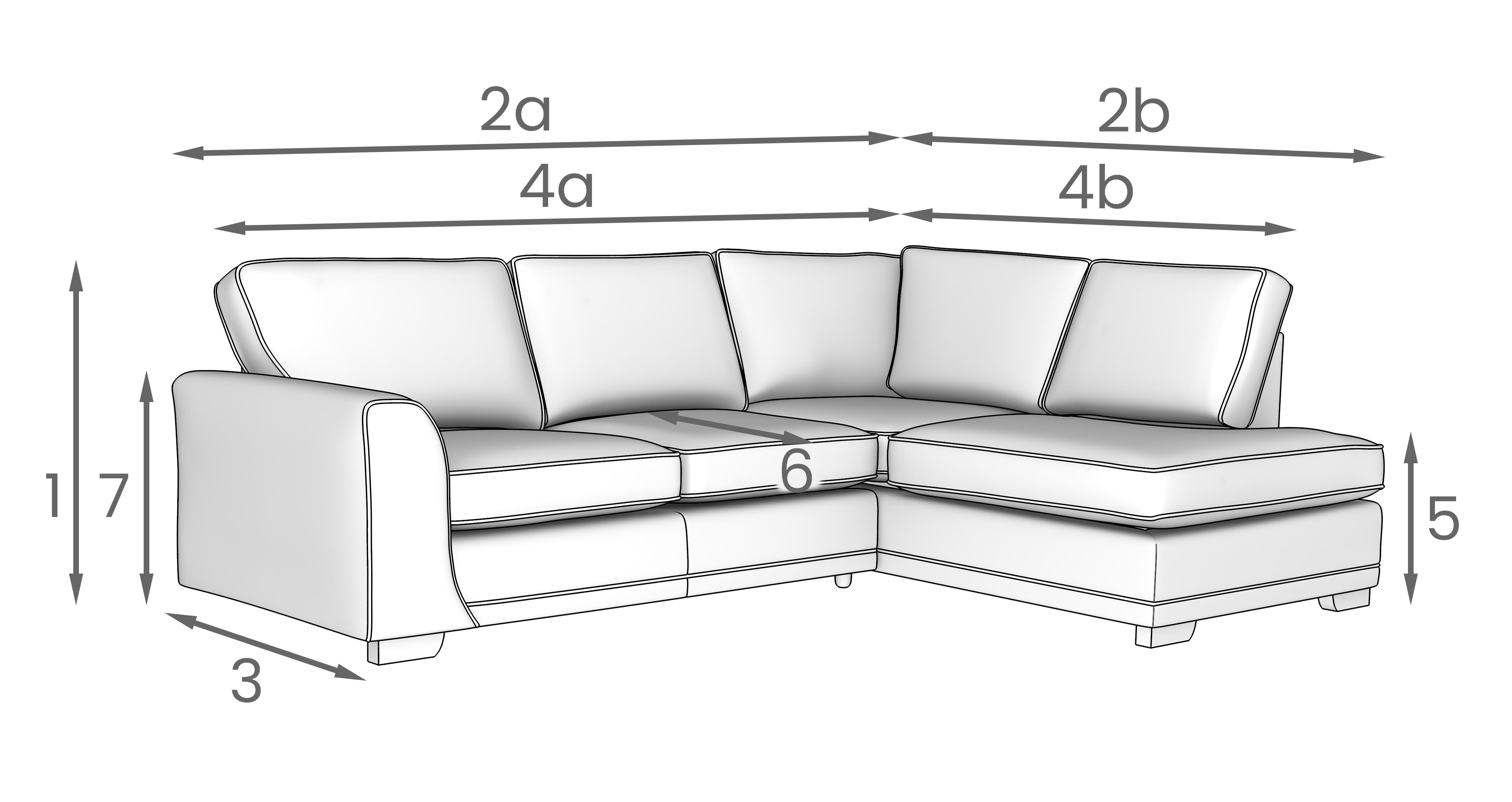 Orka Left Hand Facing Arm Open End Corner Sofa Plaza | DFS Ireland