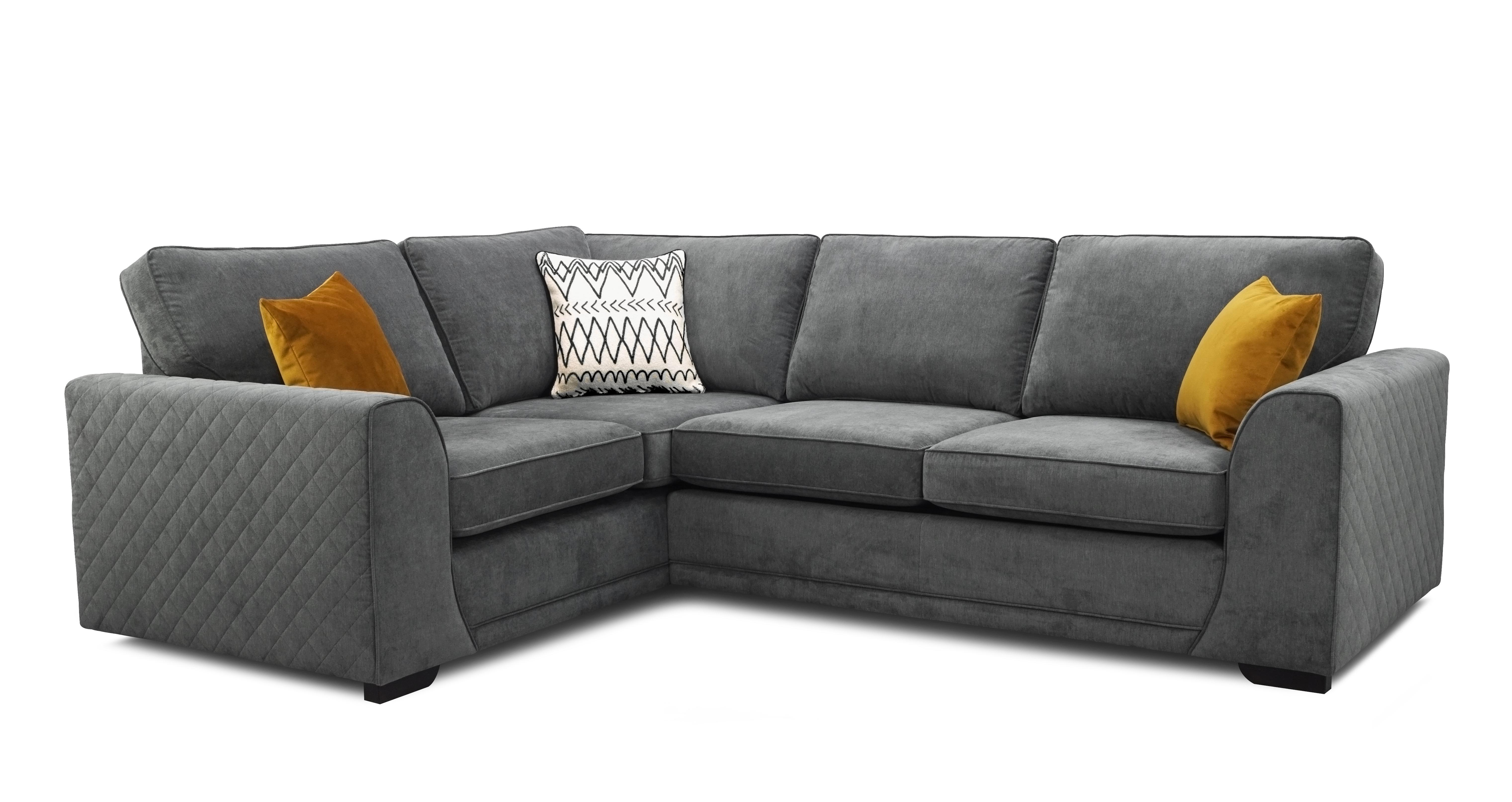 Dfs corner on sale sofa grey