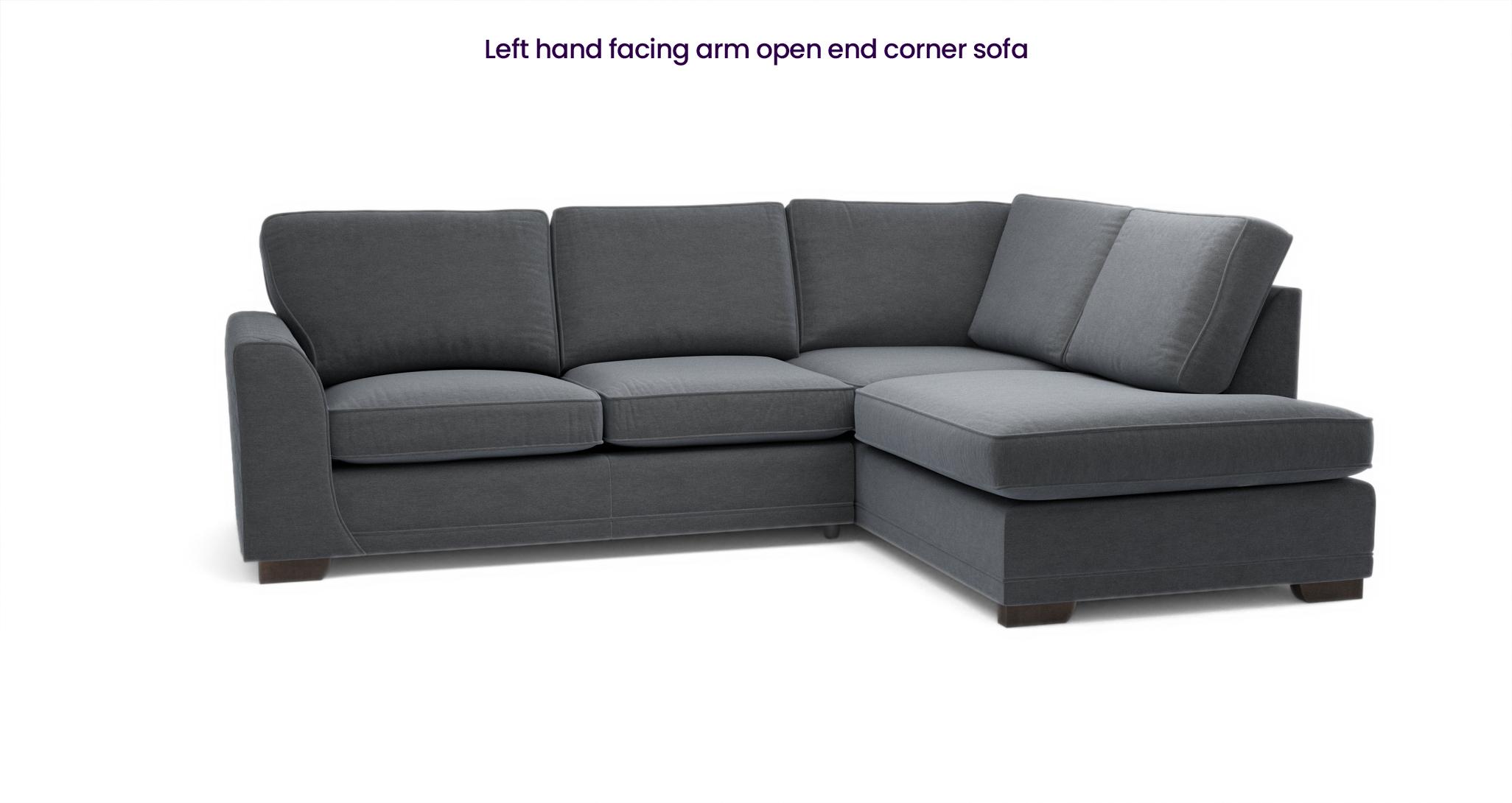 Left arm facing couch sale