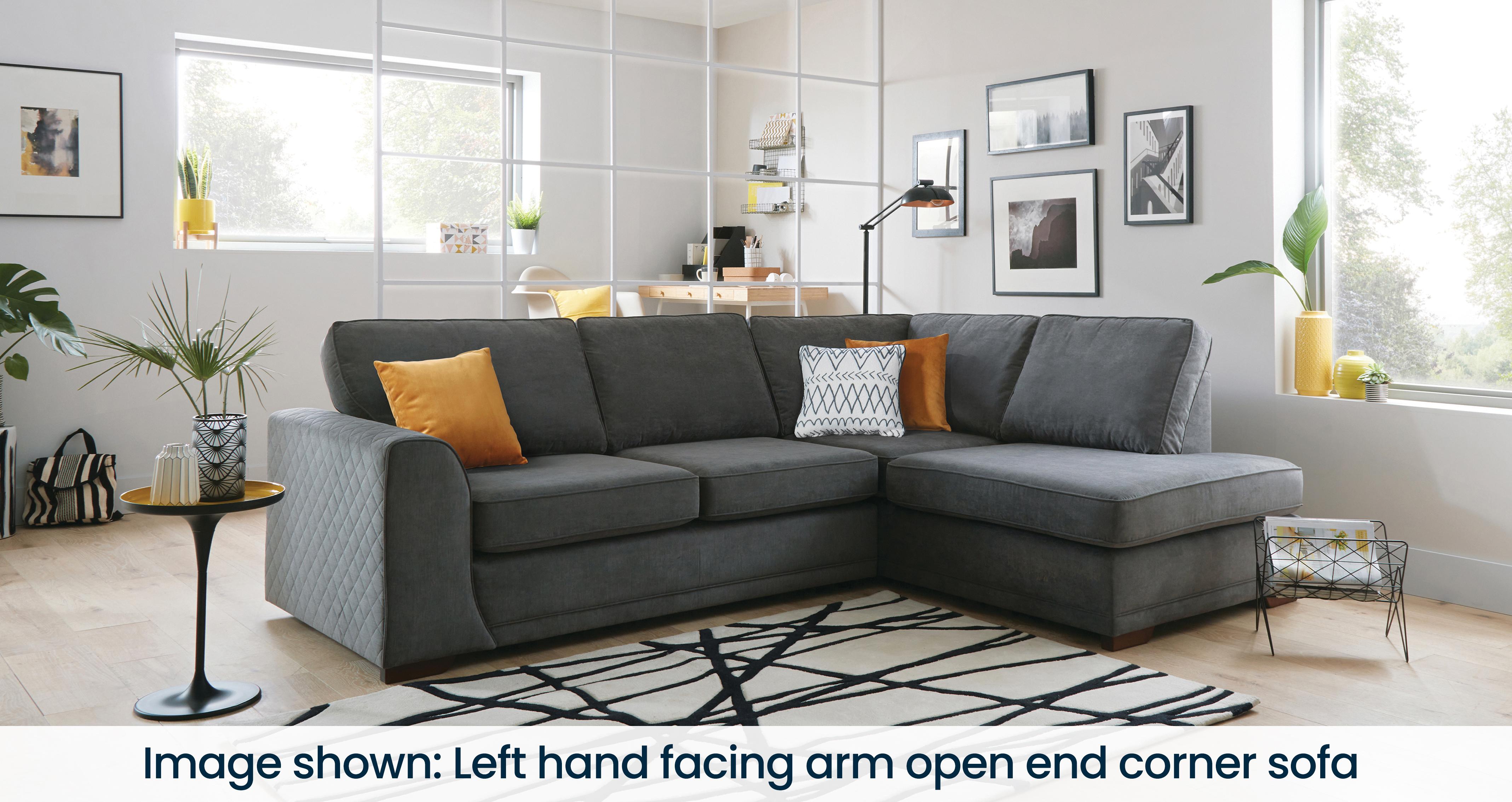 Orka Left Hand Facing Arm Open End Corner Sofa DFS