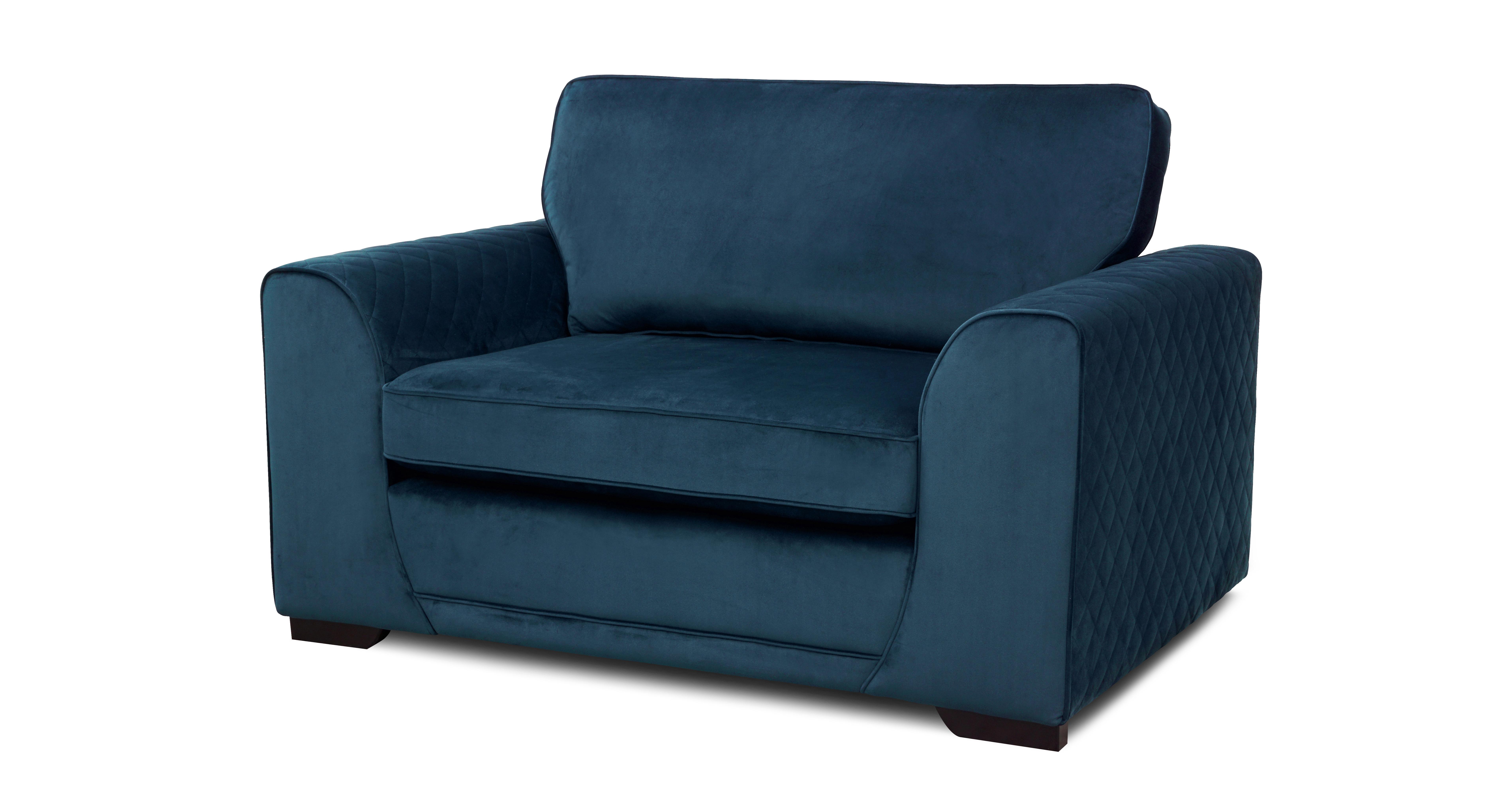 Orka Velvet Cuddler Sofa DFS