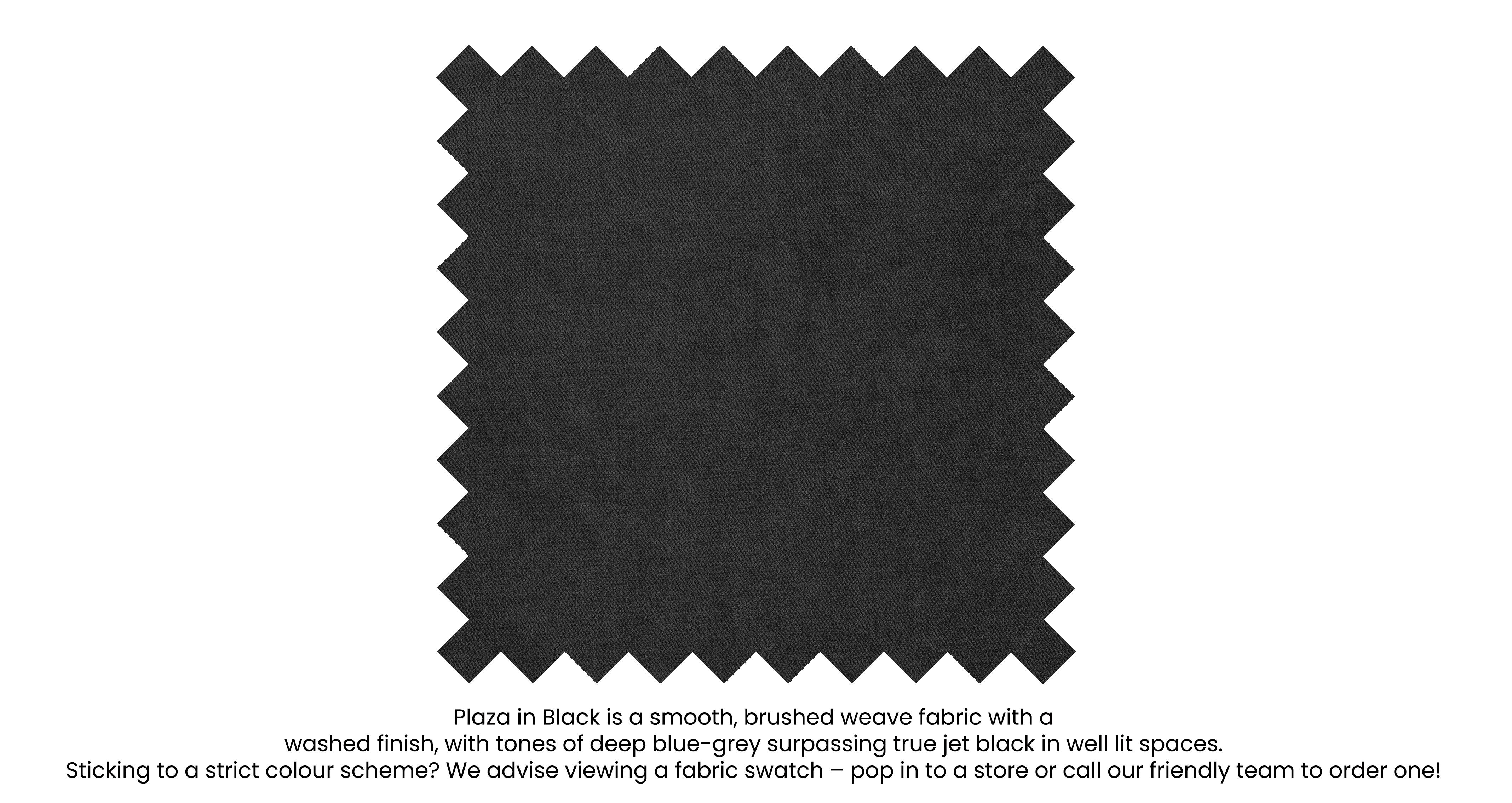 Orlby 4 Seater Lounger in Plaza Black with Light feet