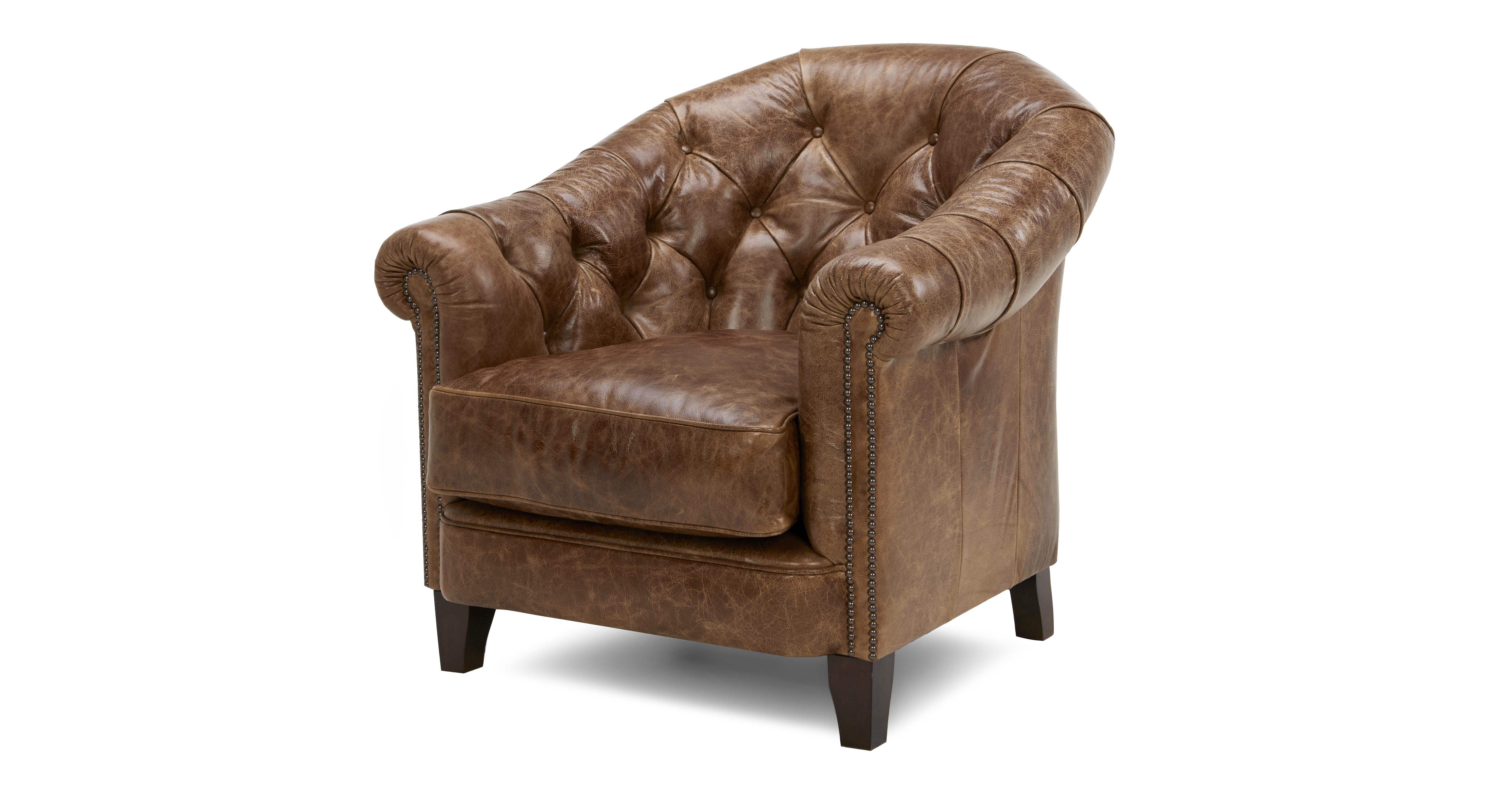 Dfs leather store armchairs