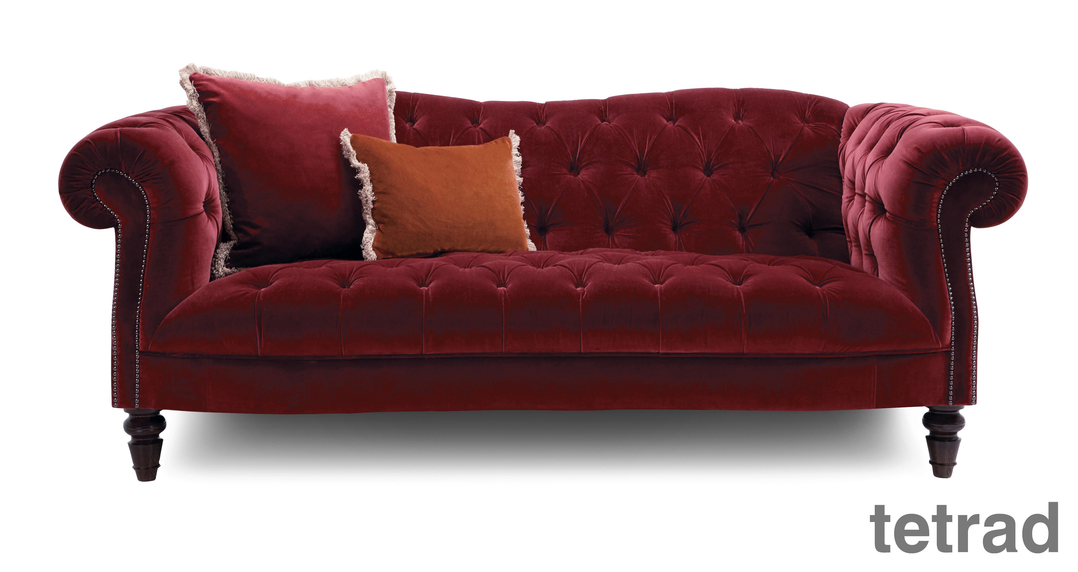 Dfs deals velvet chesterfield