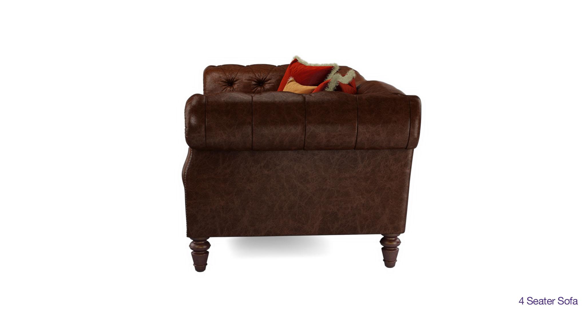 Palace Leather 4 Seater Sofa DFS