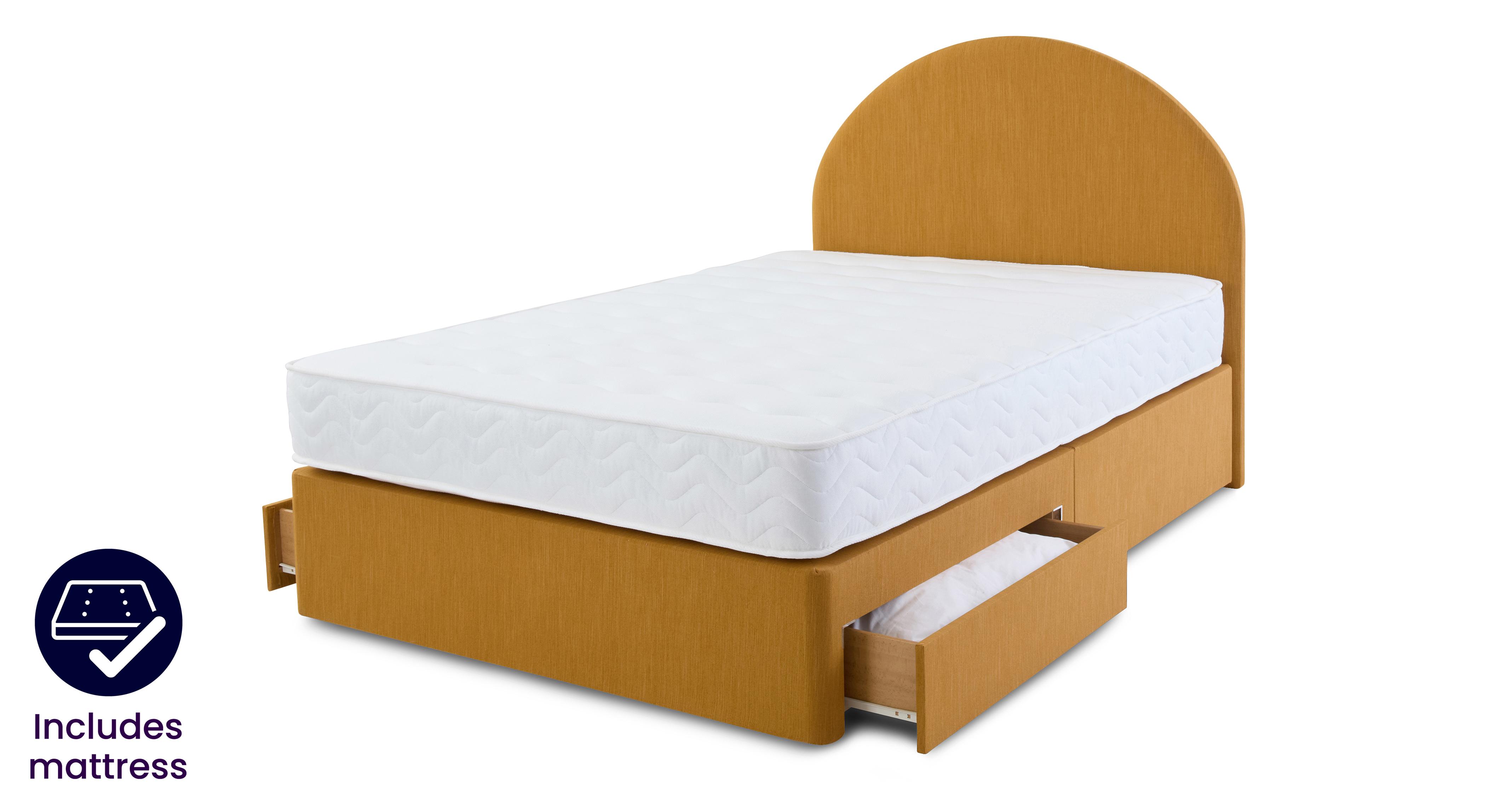 2 Drawer Double Bedframe and Boyd Mattress