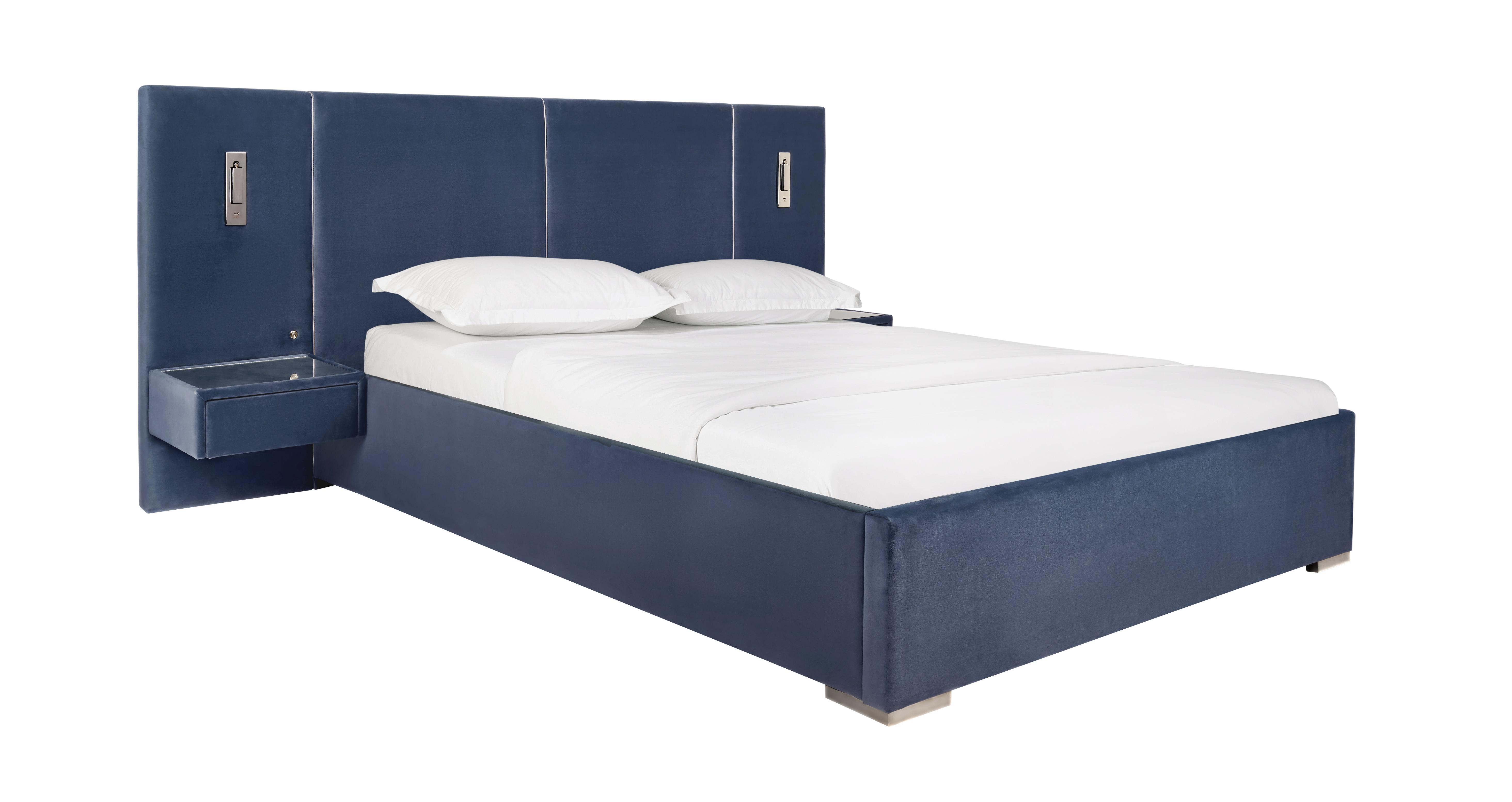 Ottoman bed frame online with bedside chests