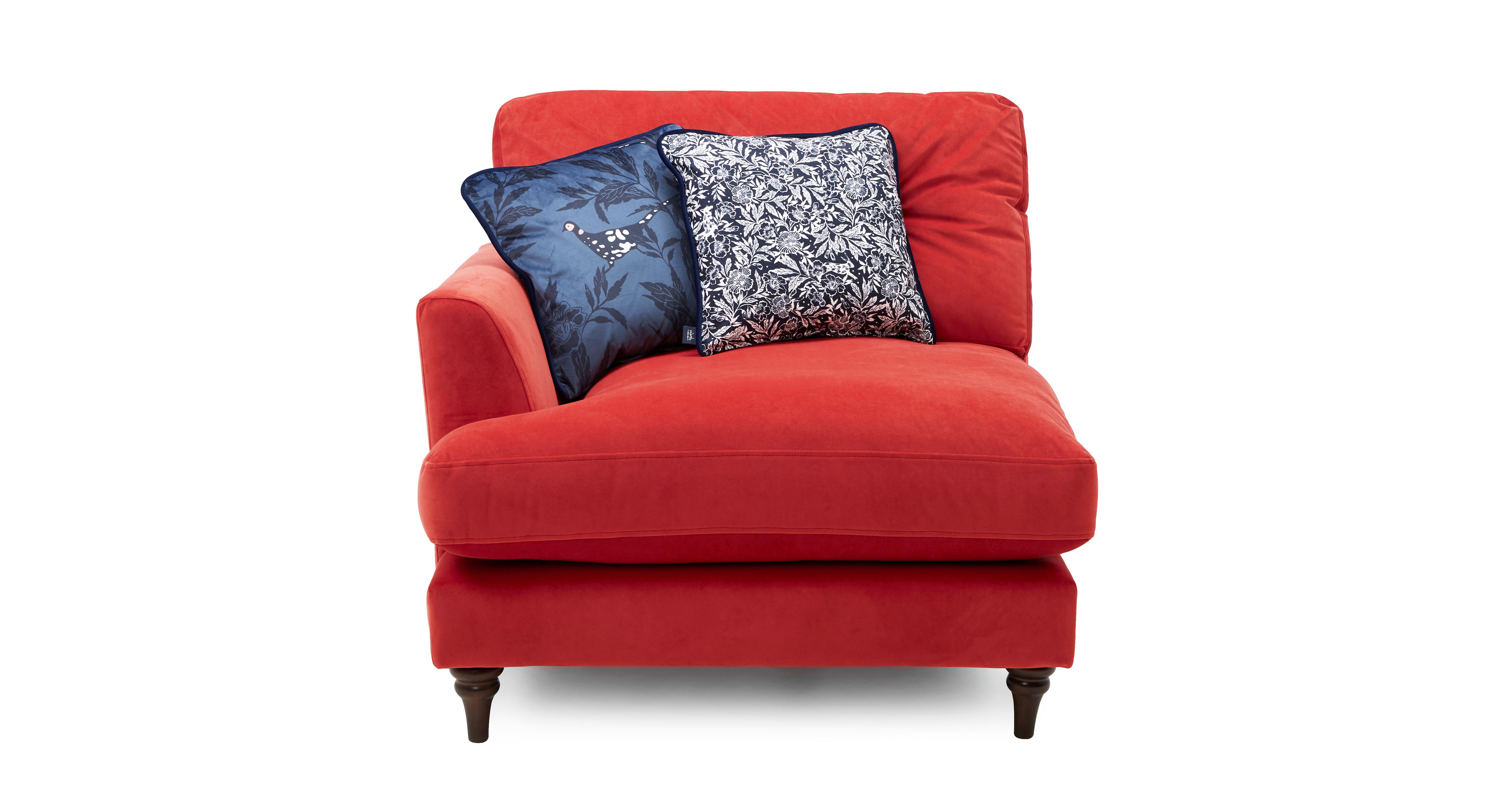 Patterdale Velvet Left Hand Facing 1 Arm Large Seat Unit DFS