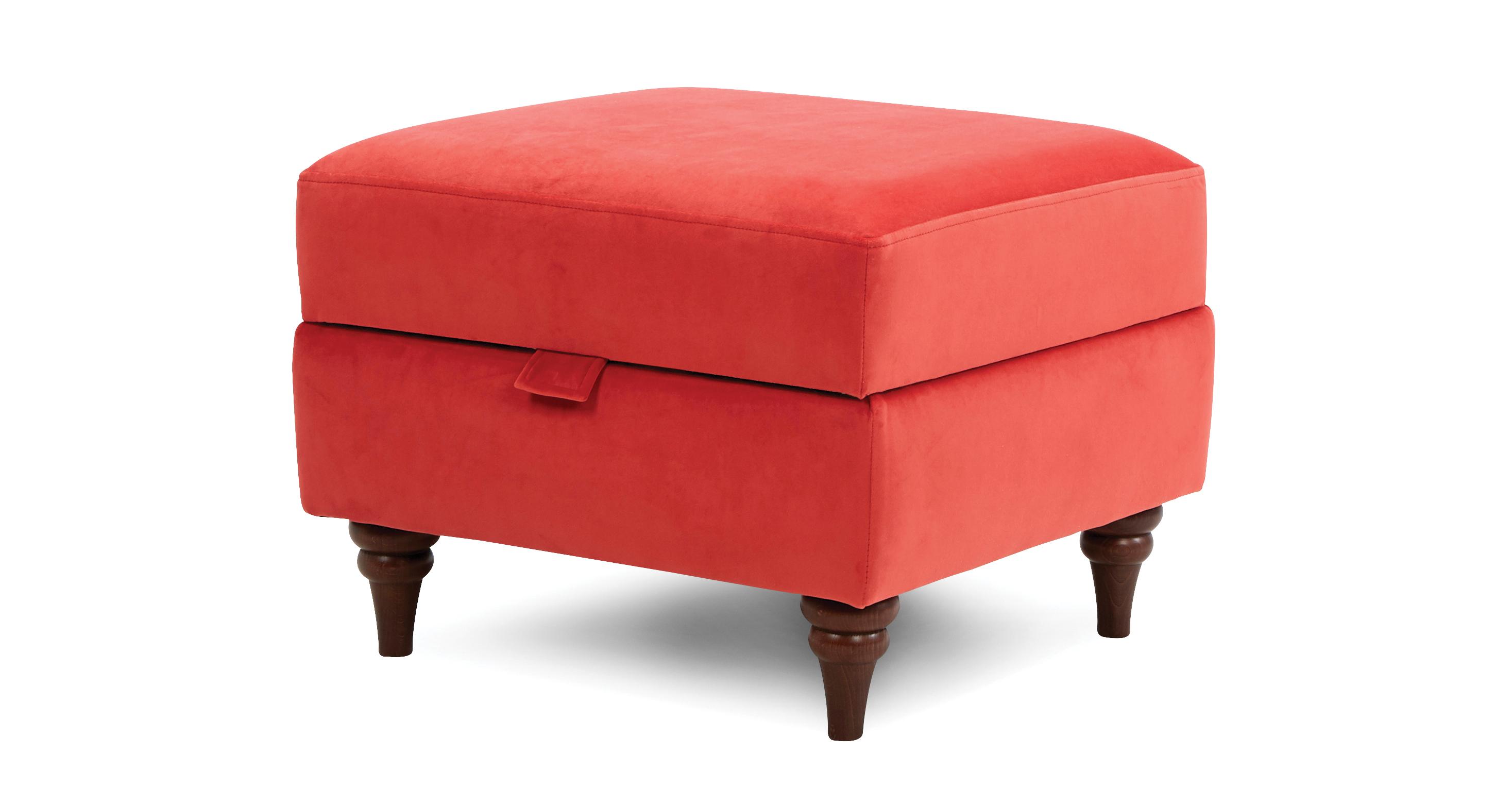 Patterdale Velvet Storage Footstool DFS
