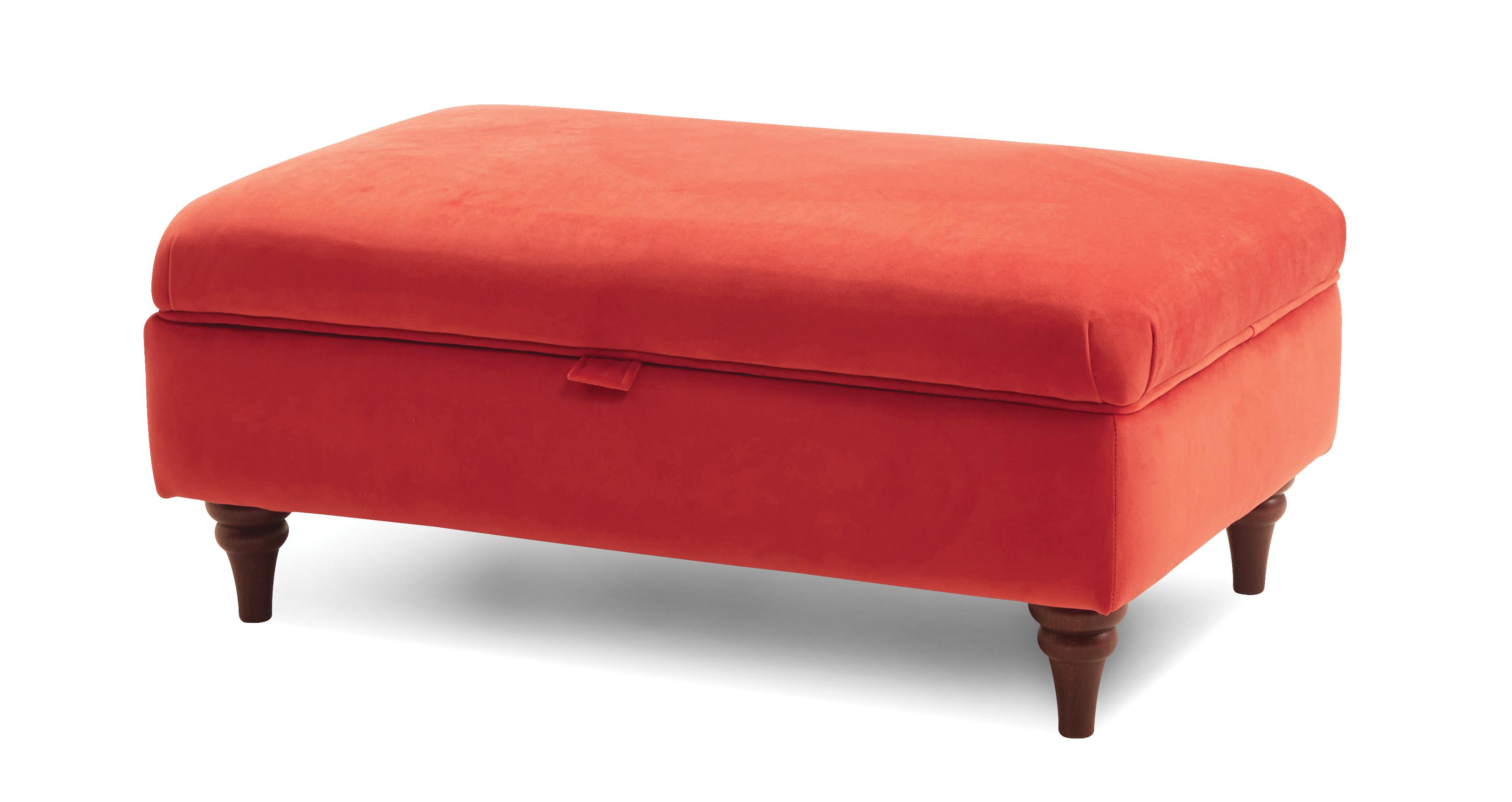 Patterdale Velvet Storage Banquette Footstool DFS