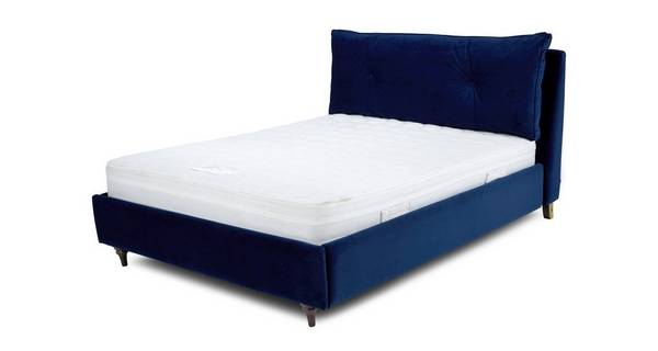 Patterdale Bed King Size Bedframe Dfs, Dark Blue Velvet Double Bed Frame