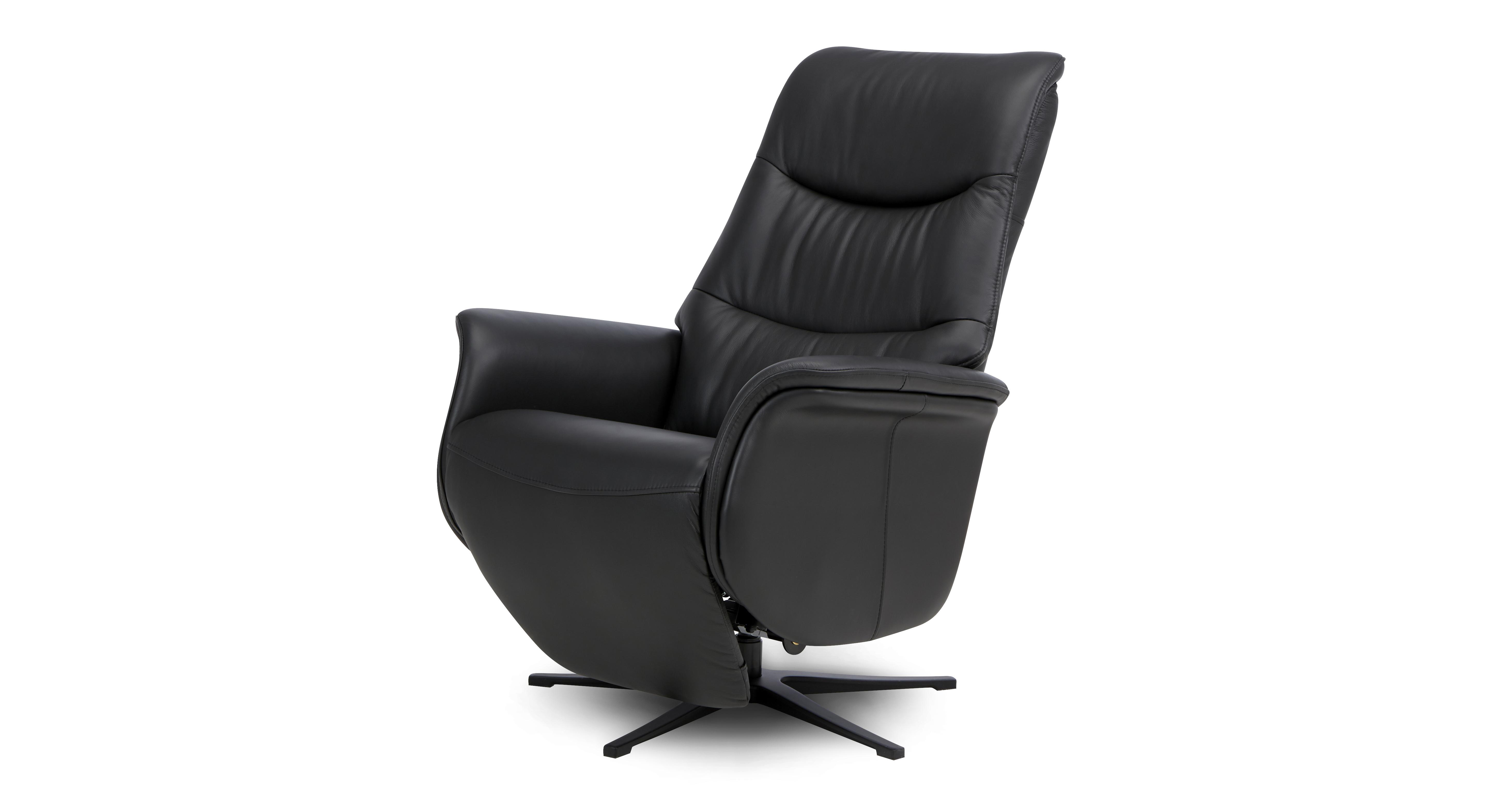 Paxton-express Power Swivel Recliner Chair in Paxton Express Black