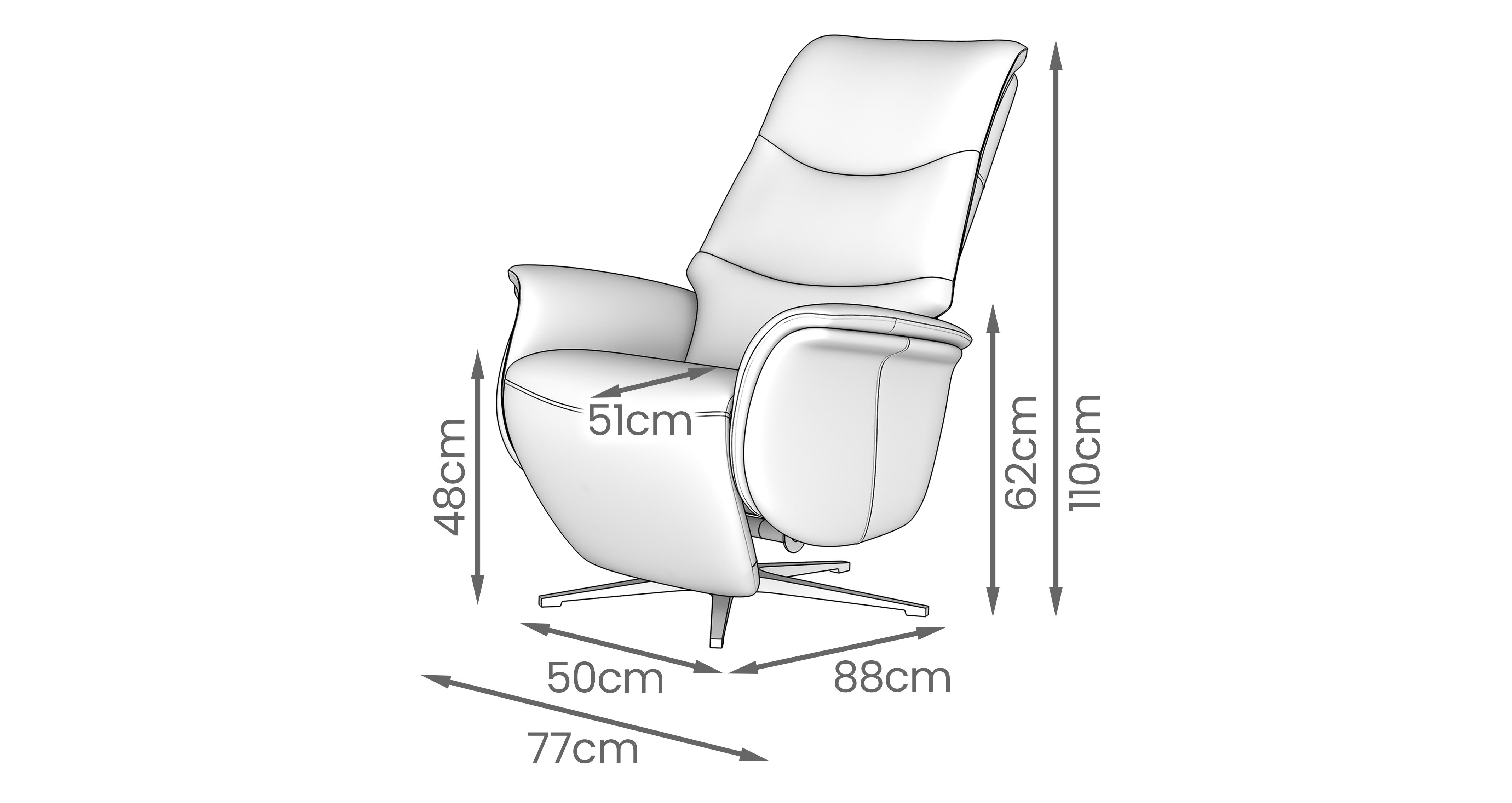 Paxton-express Power Swivel Recliner Chair in Paxton Express Black