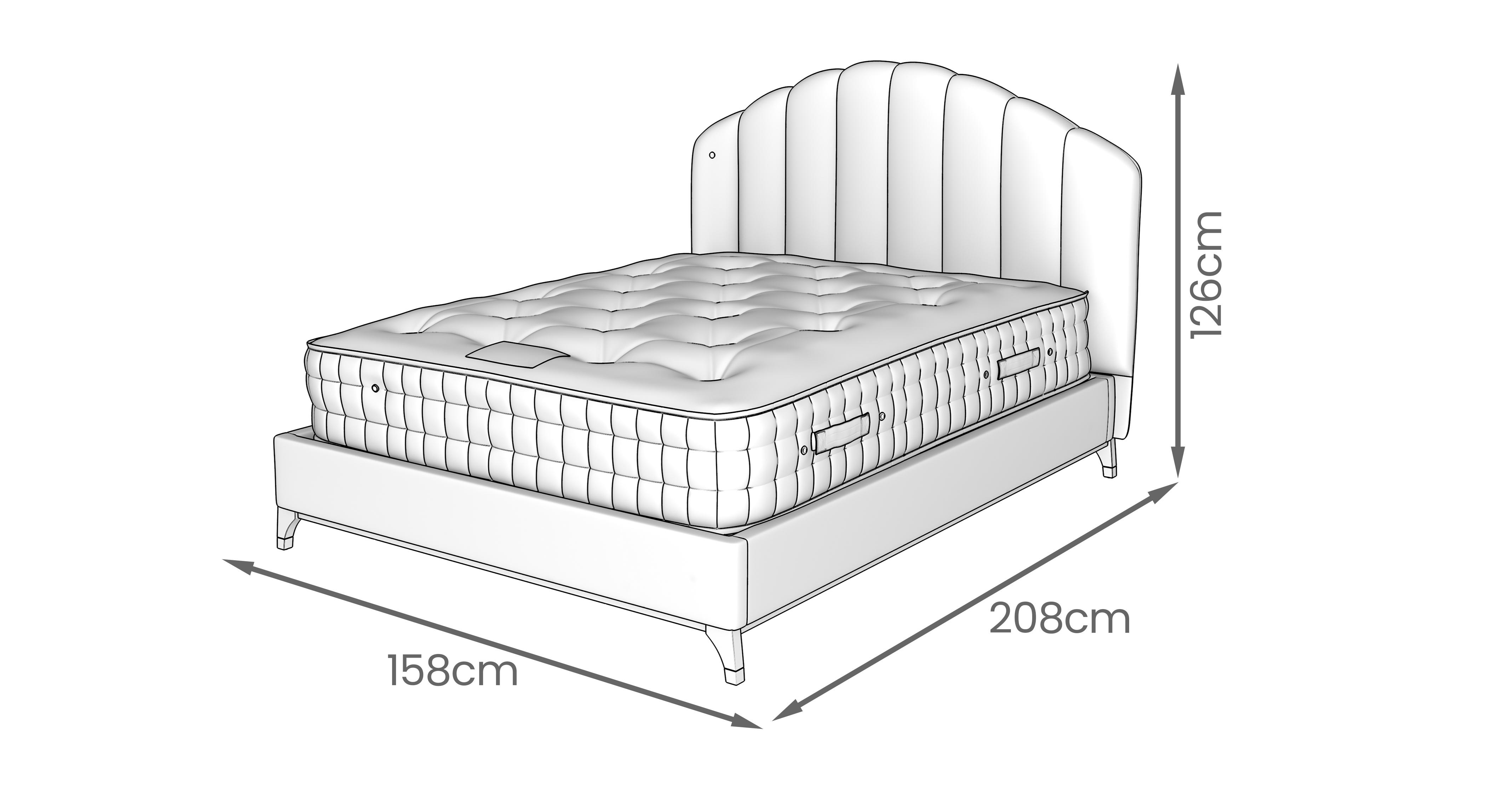 Pelham Double Ottoman Bedframe in Pelham Chenille Navy Navy