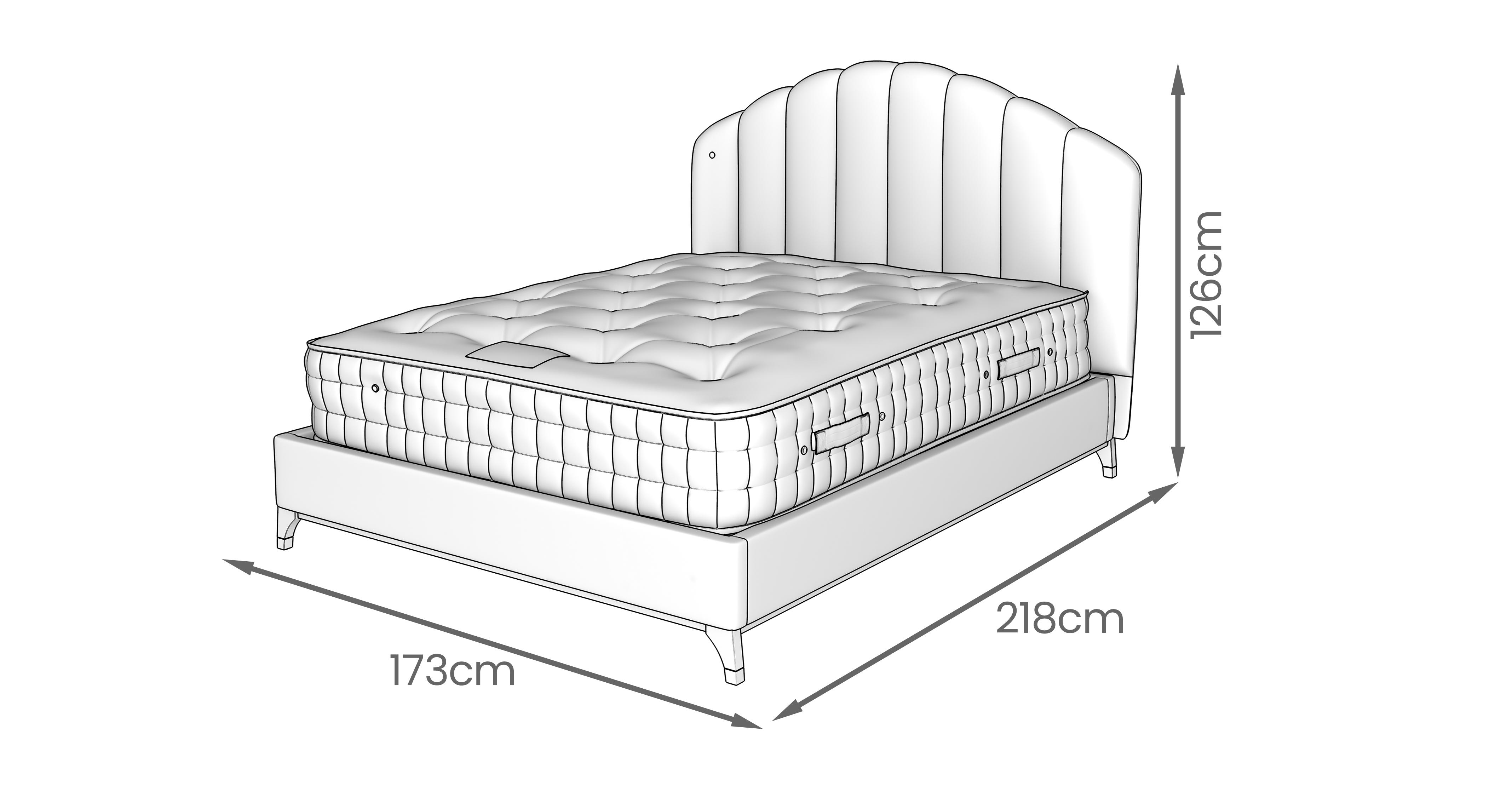 Pelham King Size Ottoman Bedframe in Pelham Chenille Navy Navy