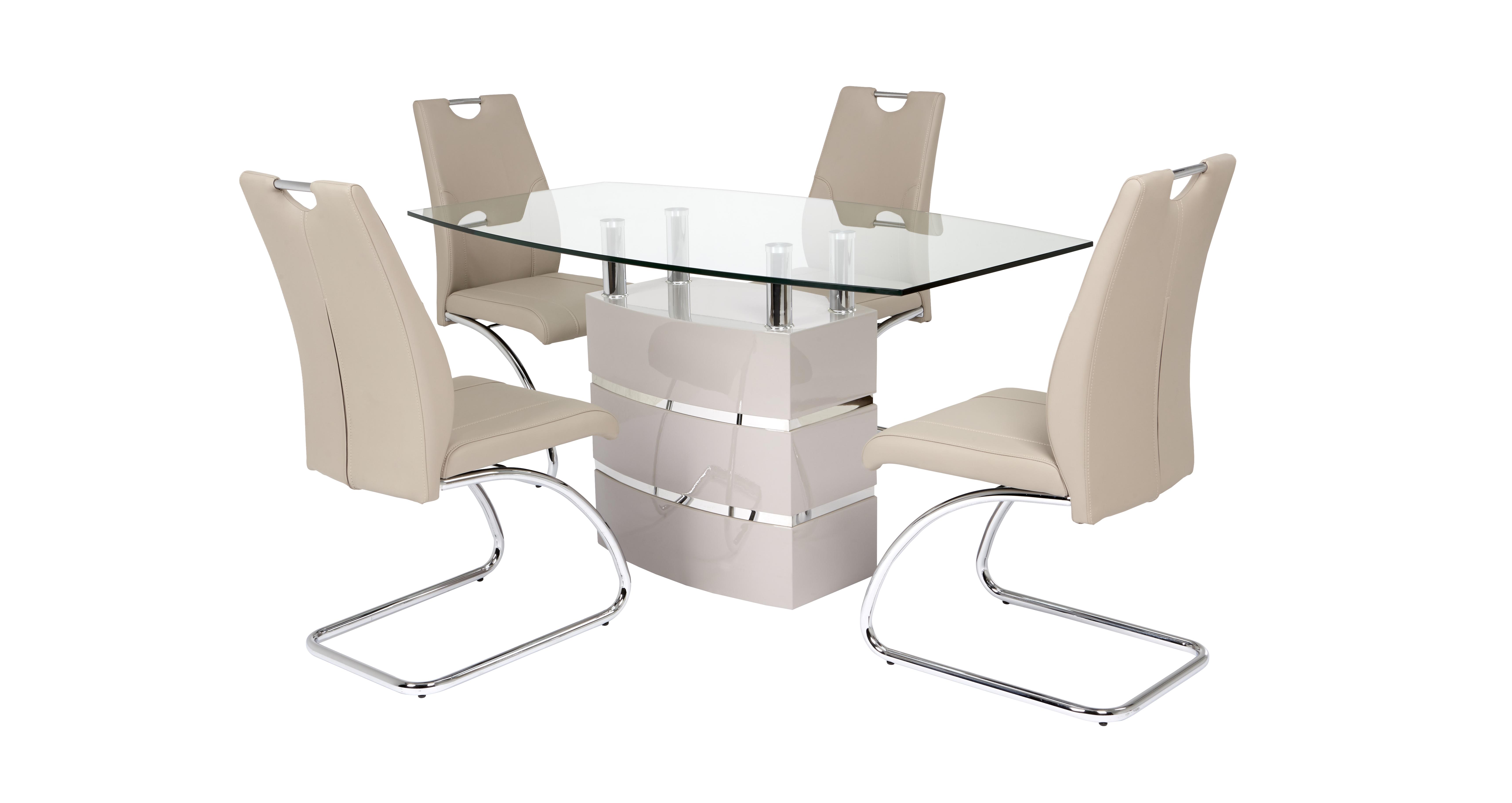 Dfs dining table and 4 deals chairs