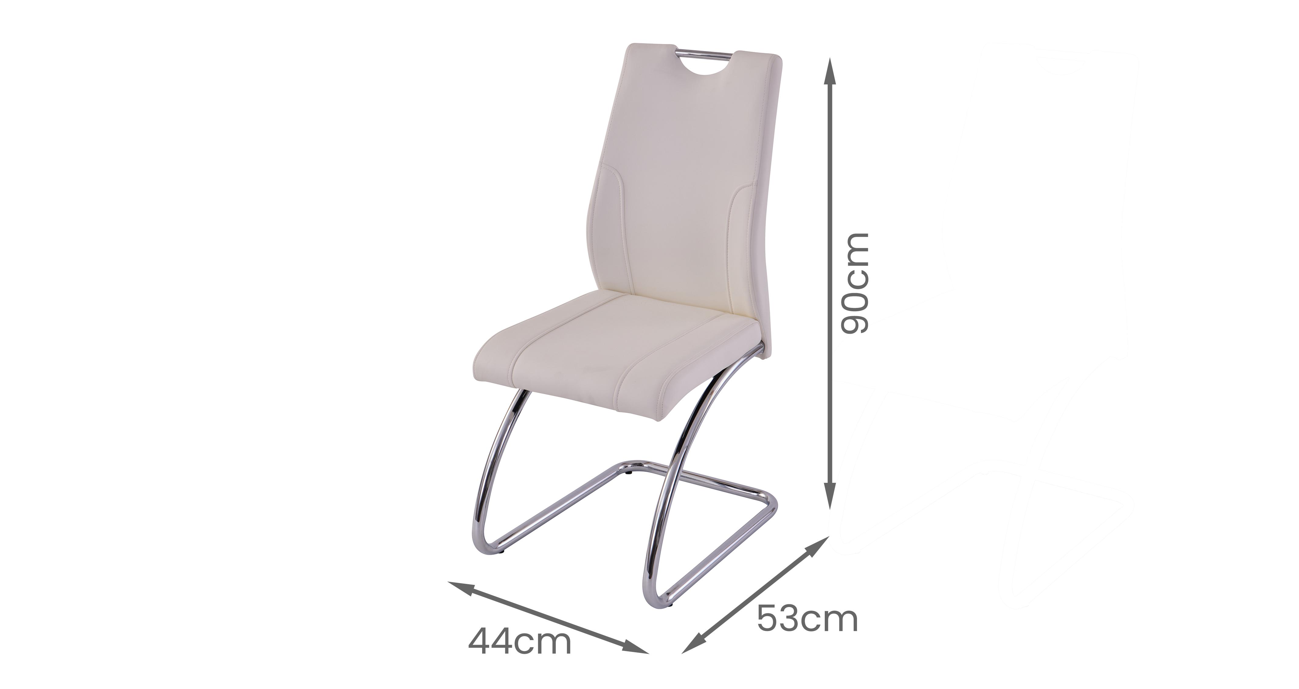 Piatto Fixed White Dining Table 4 Dining Chairs | DFS