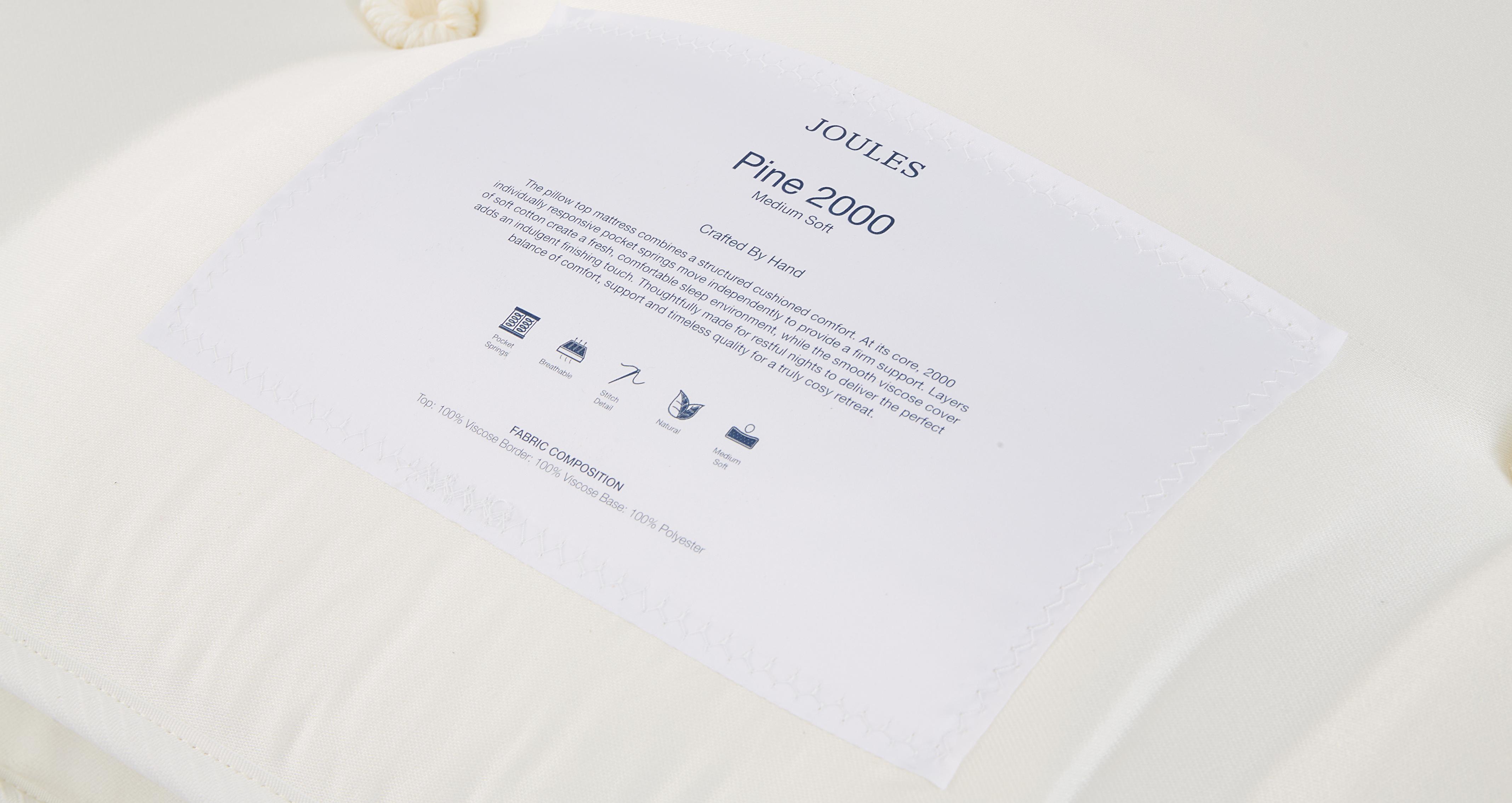 Pine-2000-pillowtop-mattress Double Mattress in White Mattress White