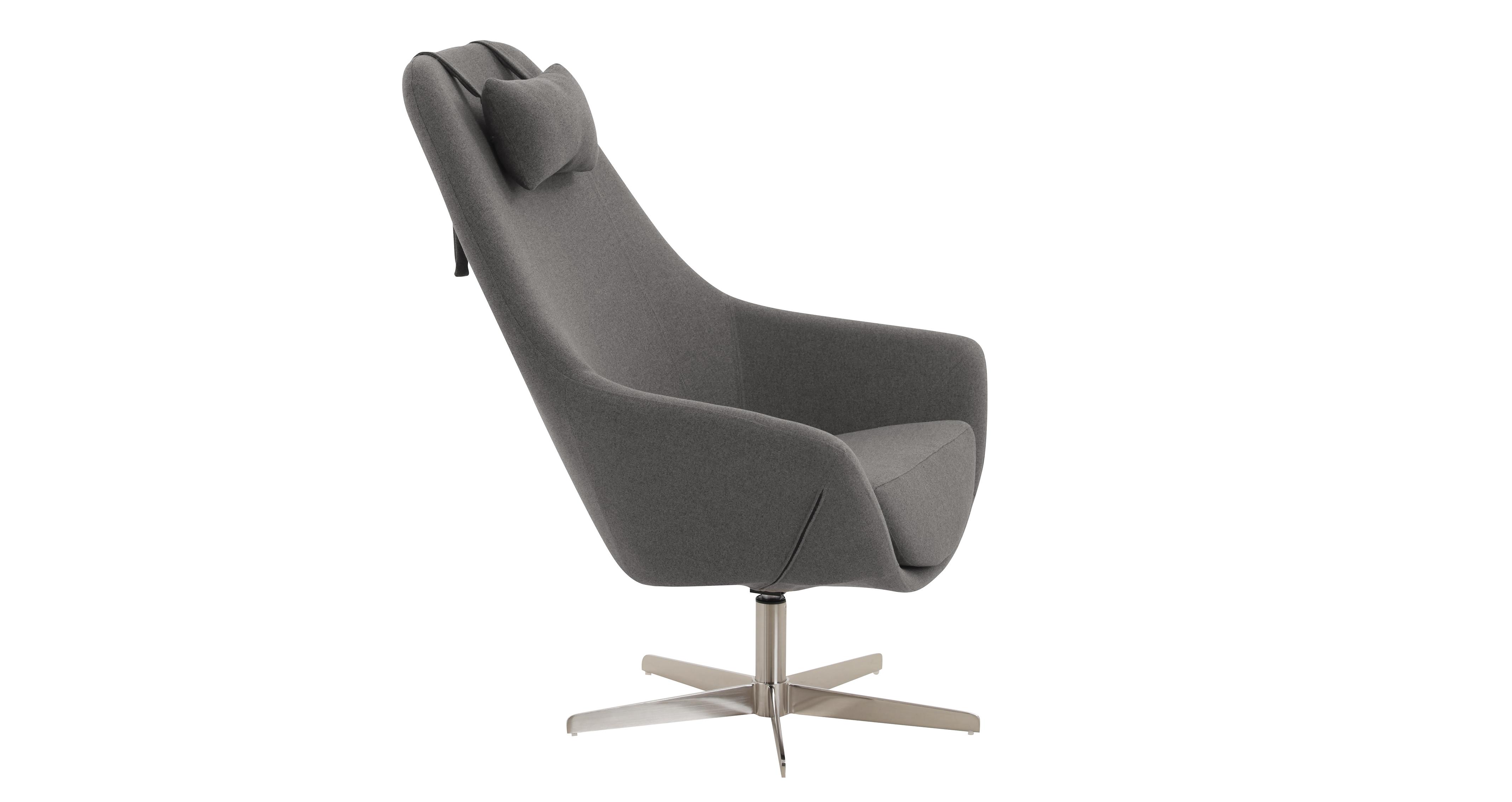 Dfs leather deals swivel chair