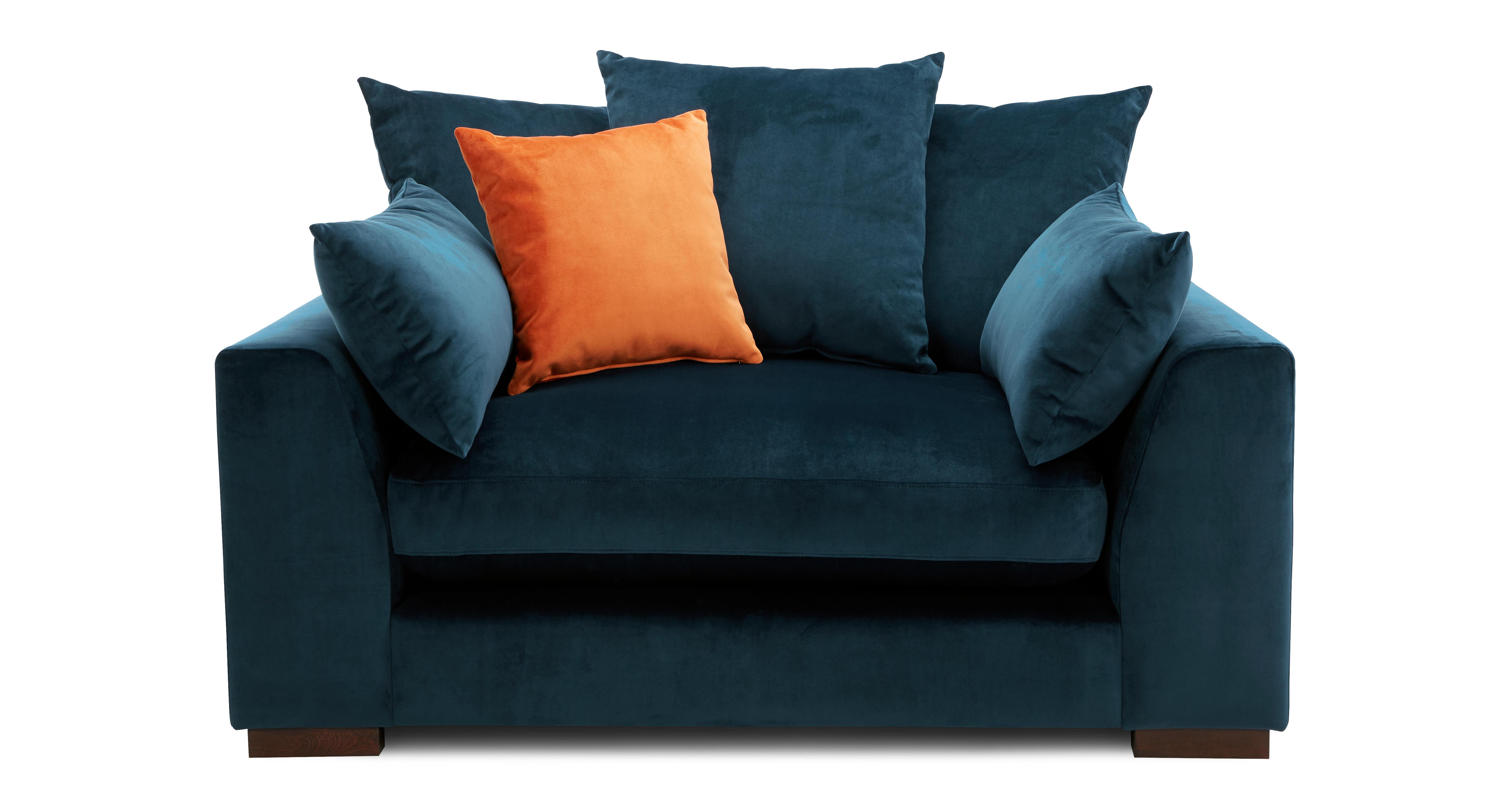 Plush velvet sofa deals dfs