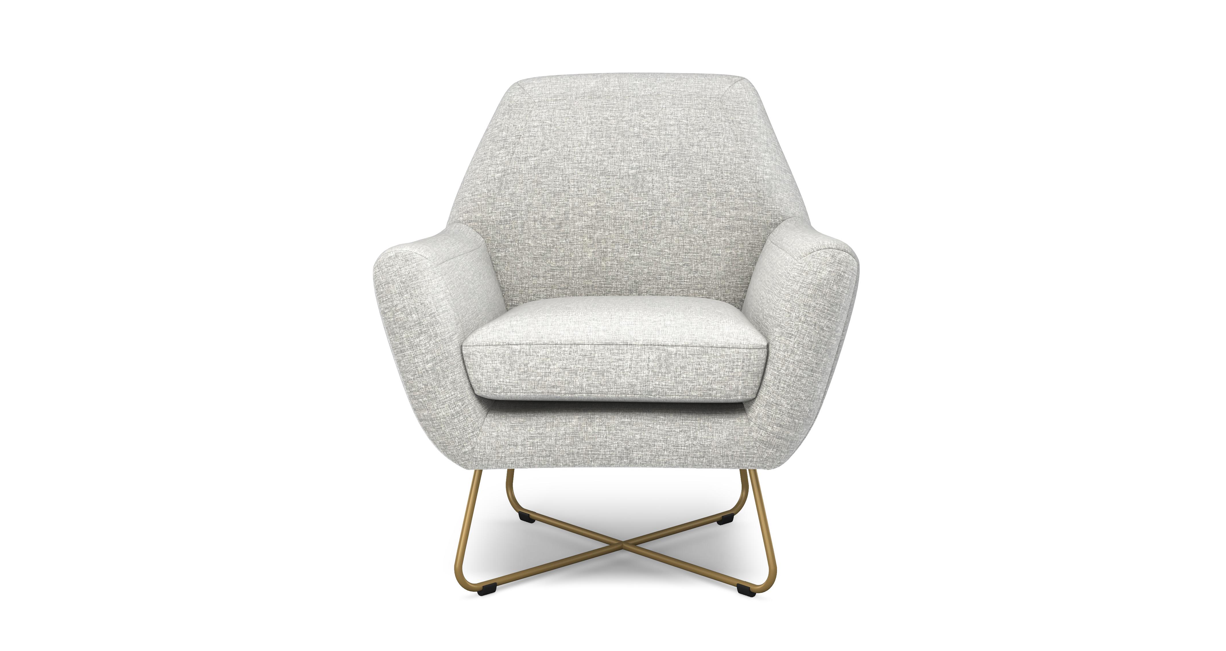 Plush white store chair