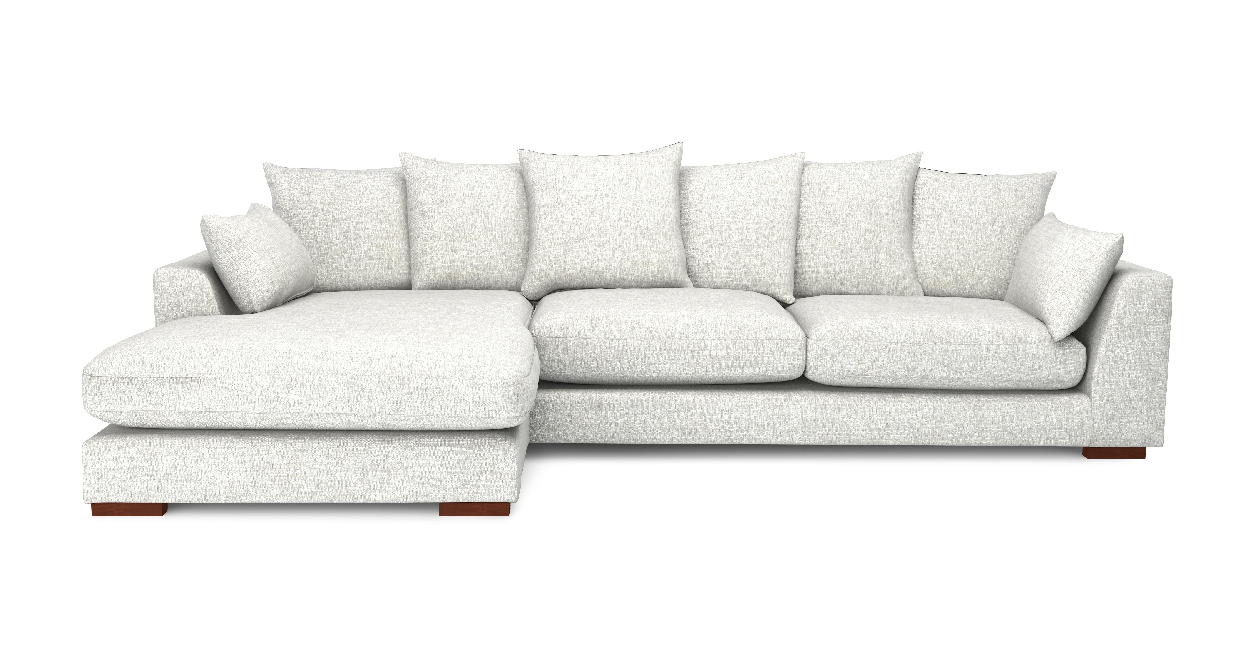 Pillow Back Left Hand Facing Large Chaise End Sofa