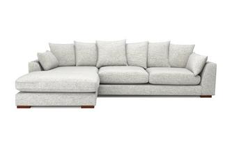 Pillow Back Left Hand Facing Large Chaise End Sofa 