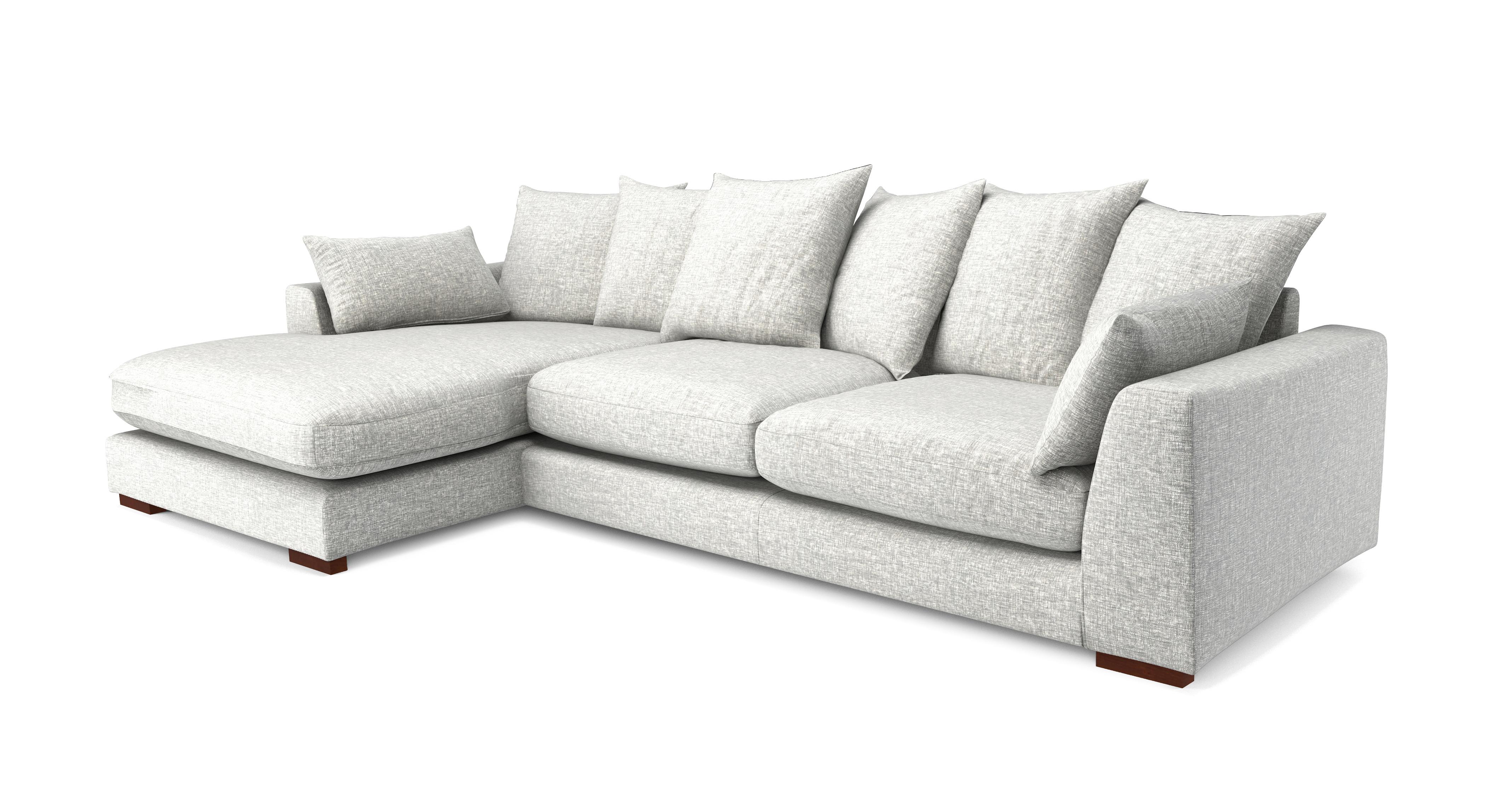 Plush chaise end sofa outlet dfs