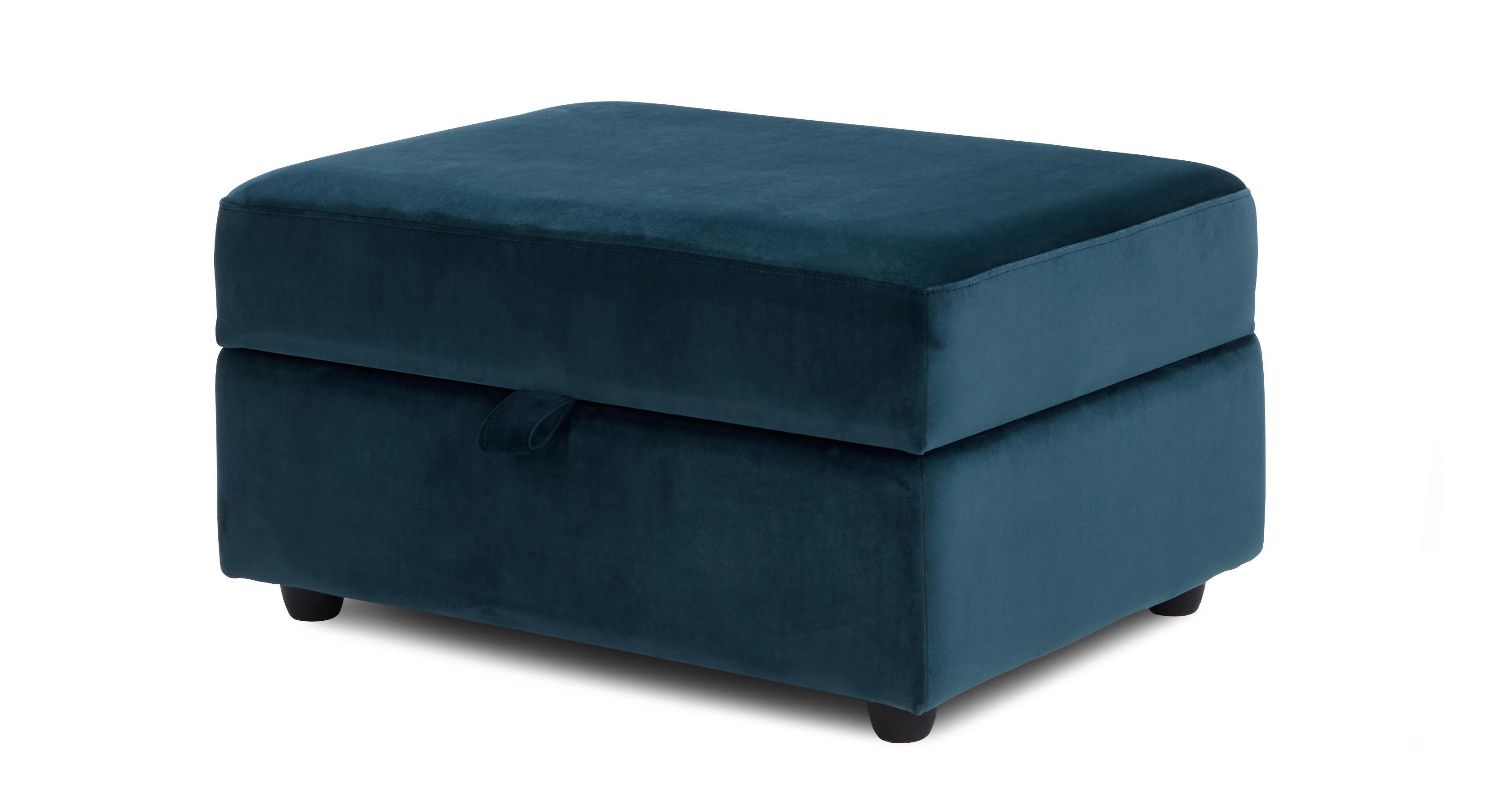 Plush footstool deals