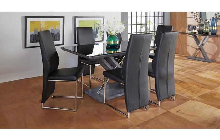 Prospect Fixed Table Set Of 4 Chairs Dfs, Marble Dining Table And Chairs Dfs