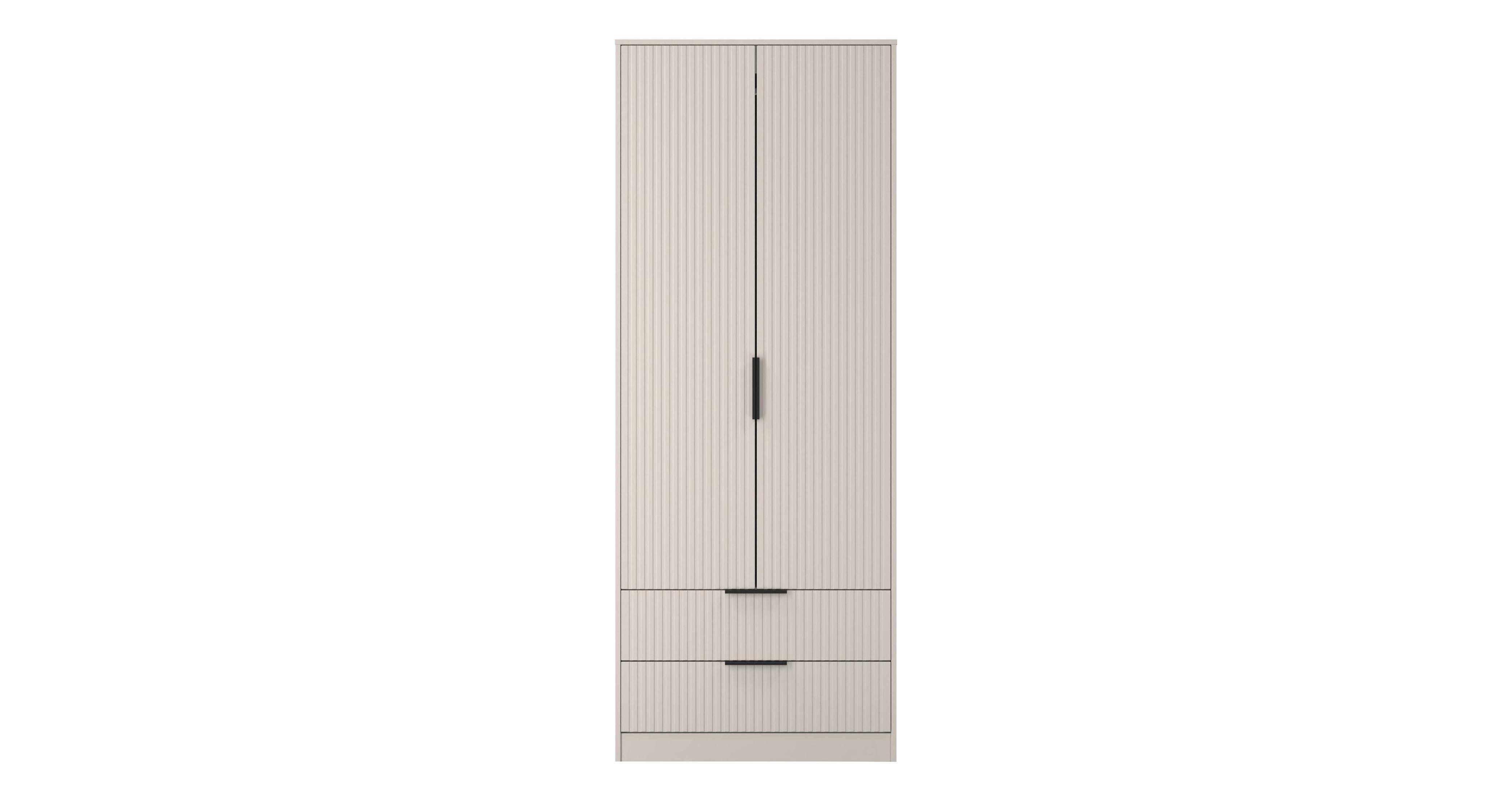 2 Drawer Double Wardrobe
