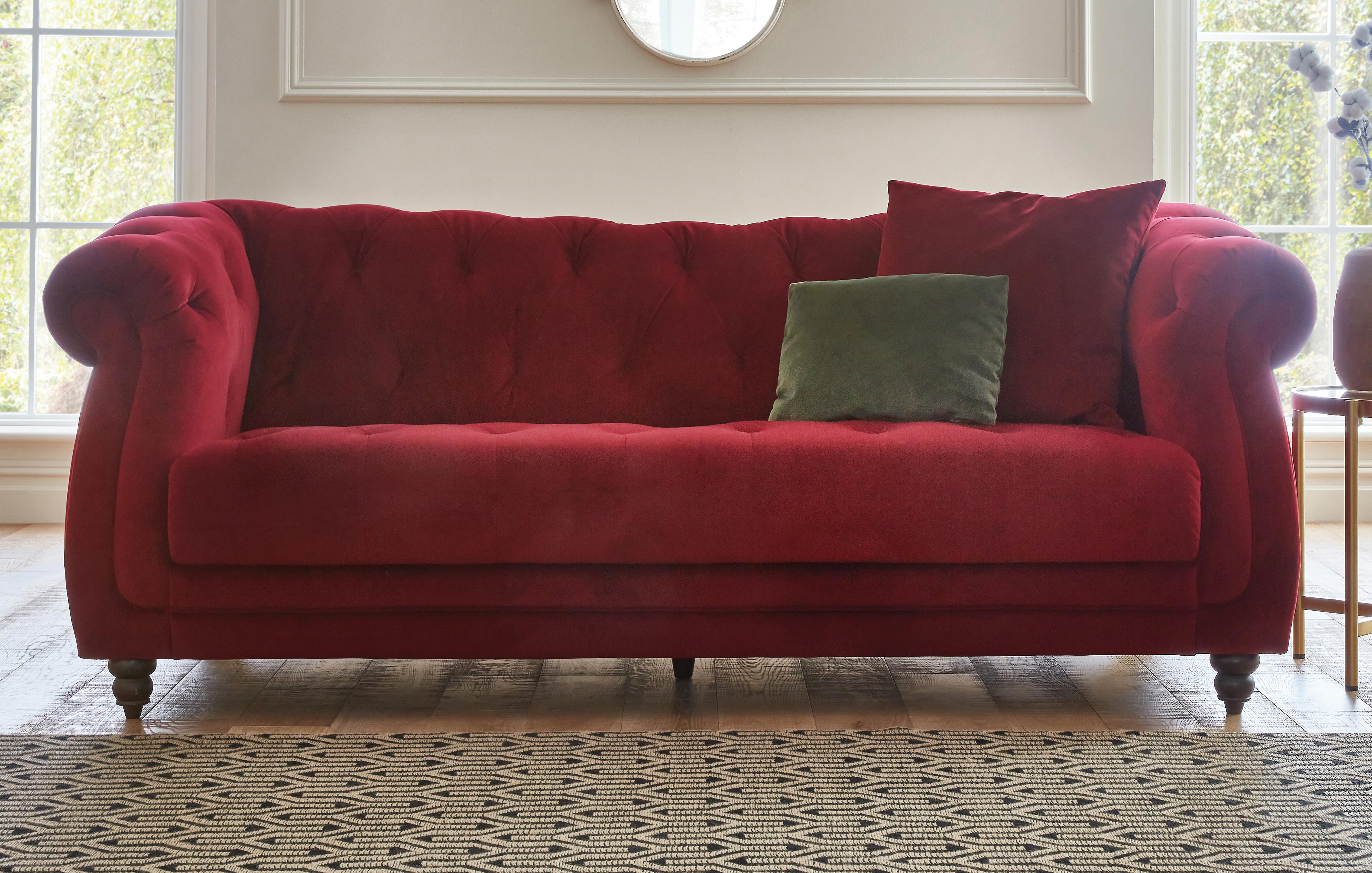 Velvet 3 Seater Sofa