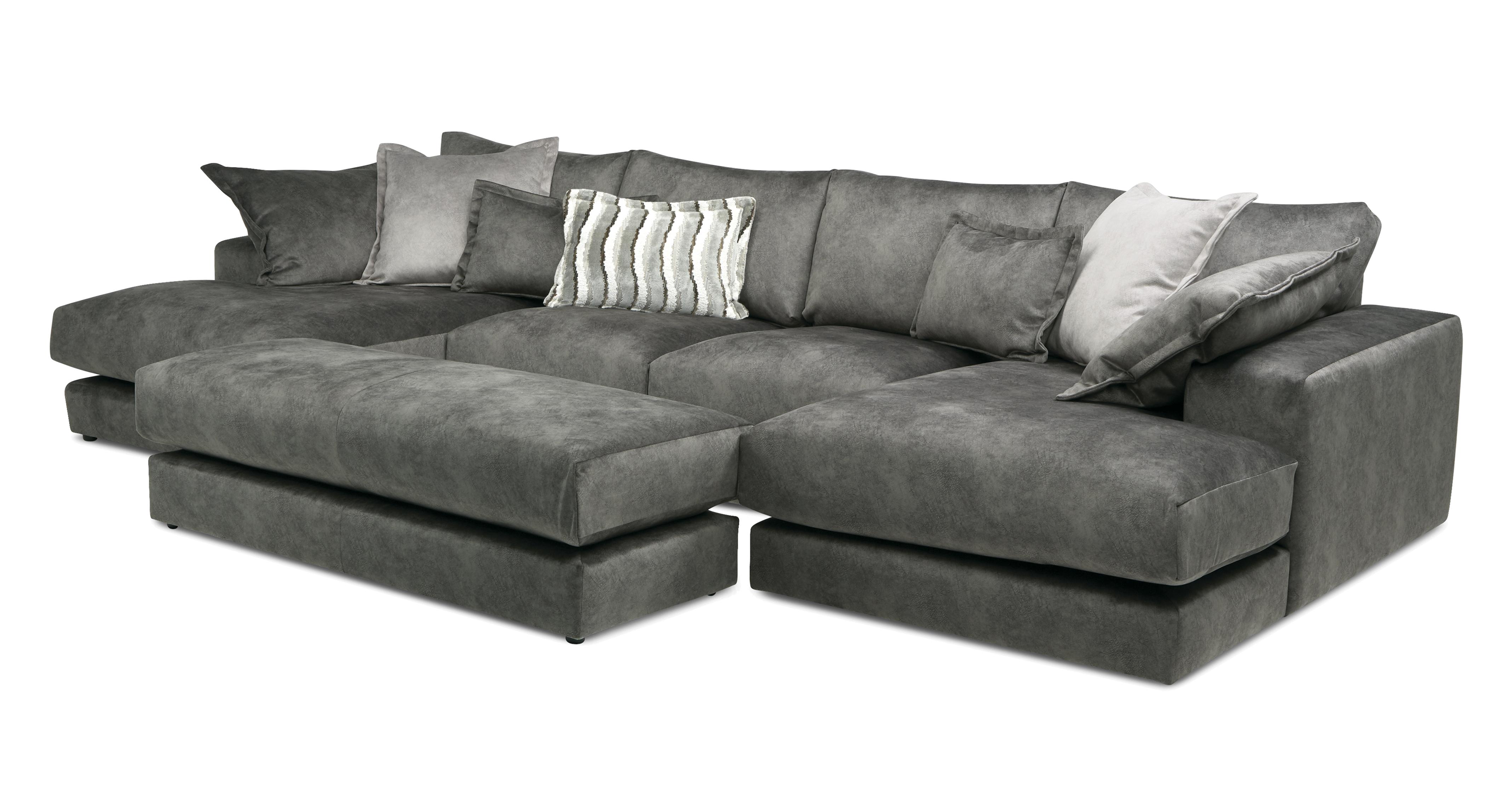 Large Double Ended Chaise and Large Bench Footstool Bundle