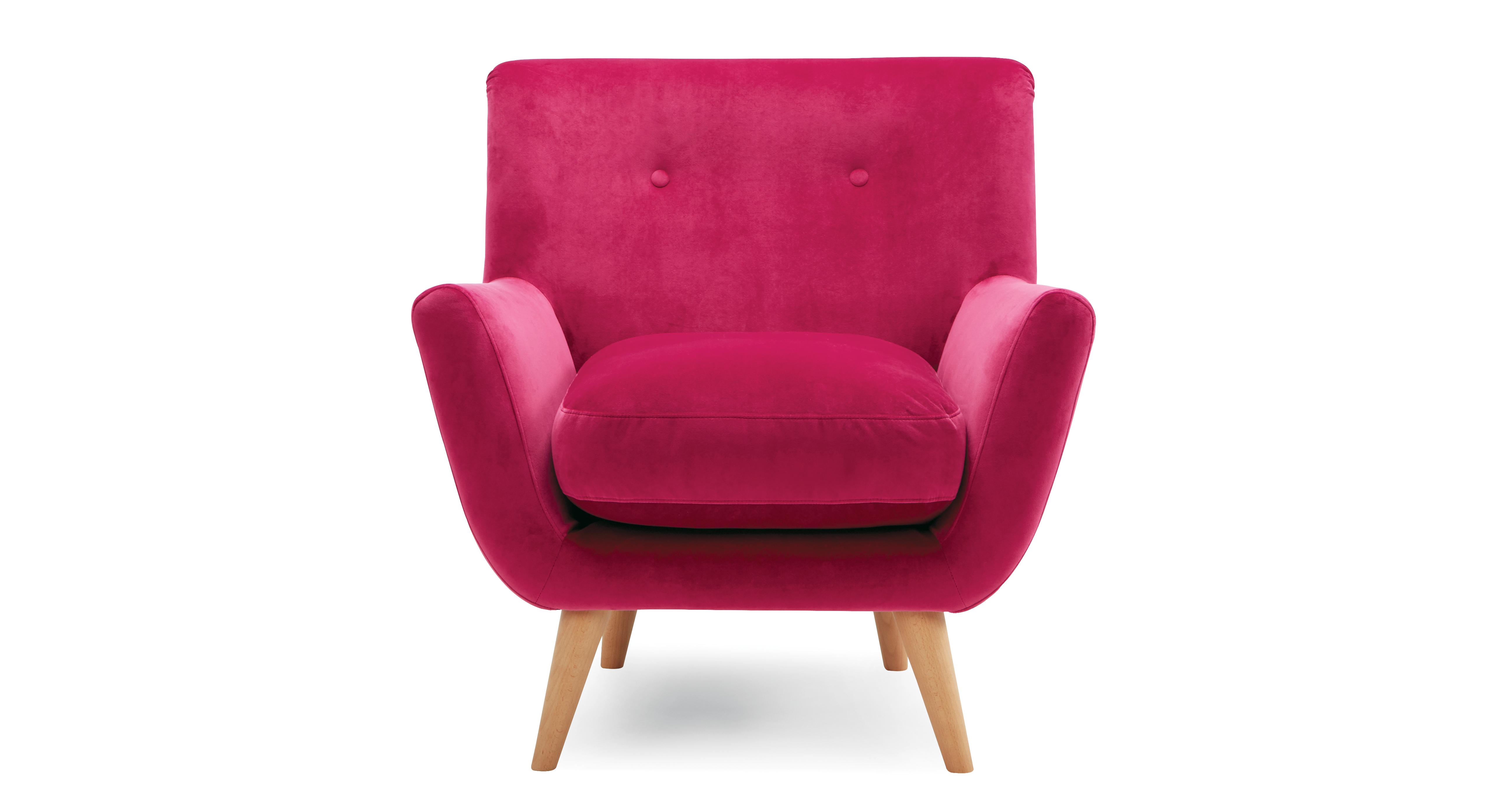 Retro Accent Chair Sensual Velvet Dfs