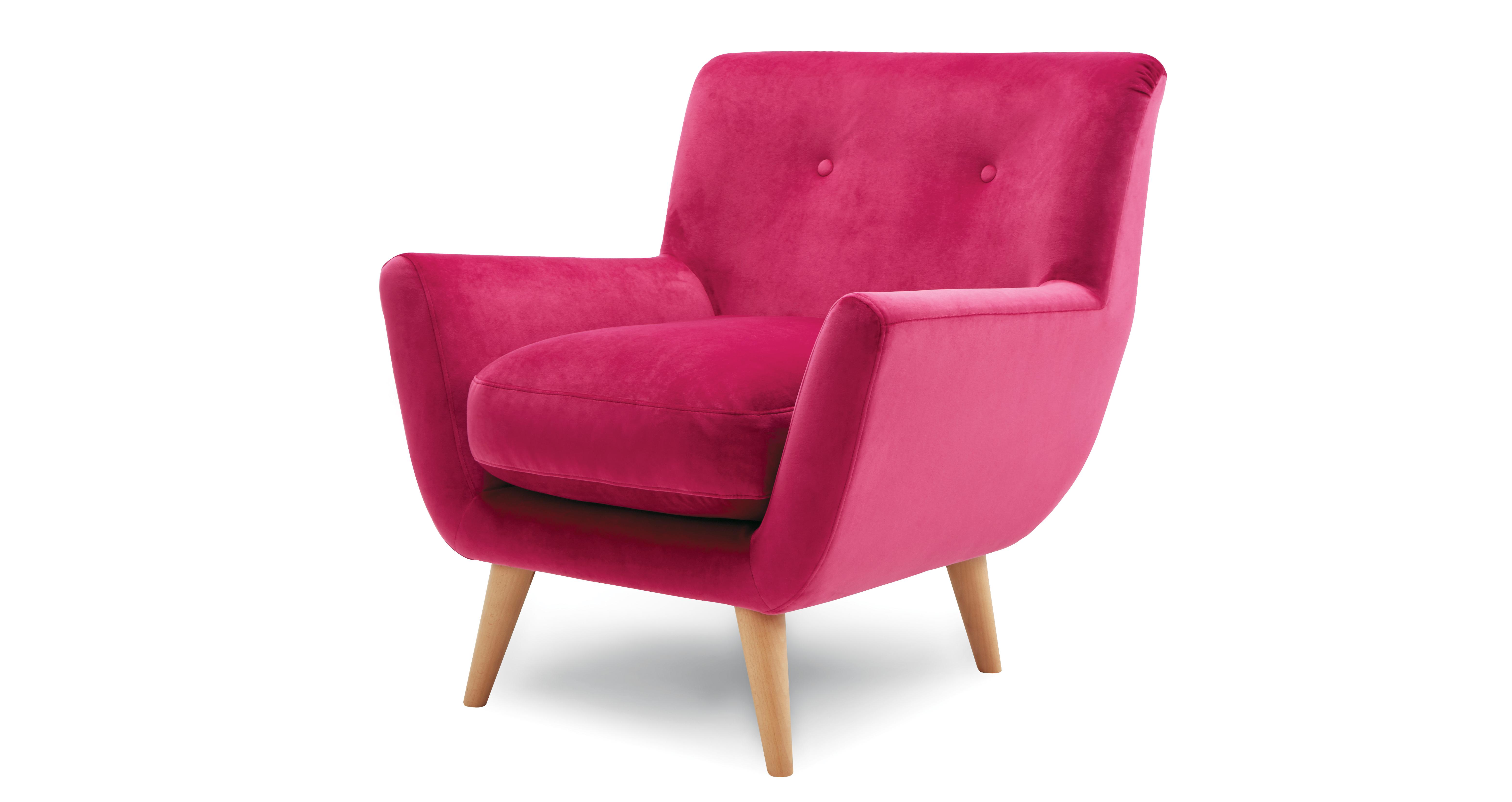 Bright pink online armchair