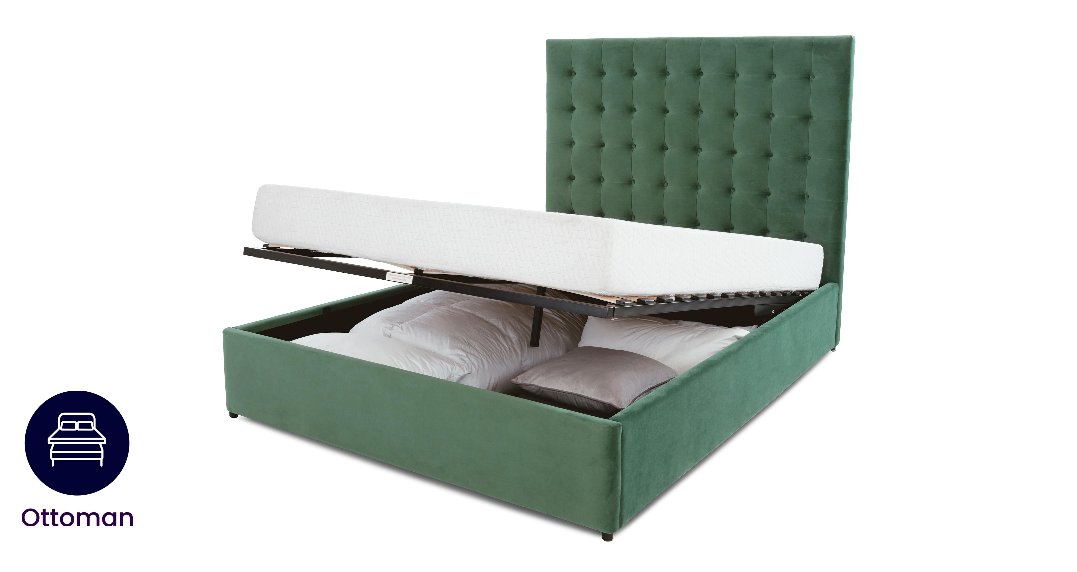 Rhea Super King Ottoman Bed DFS
